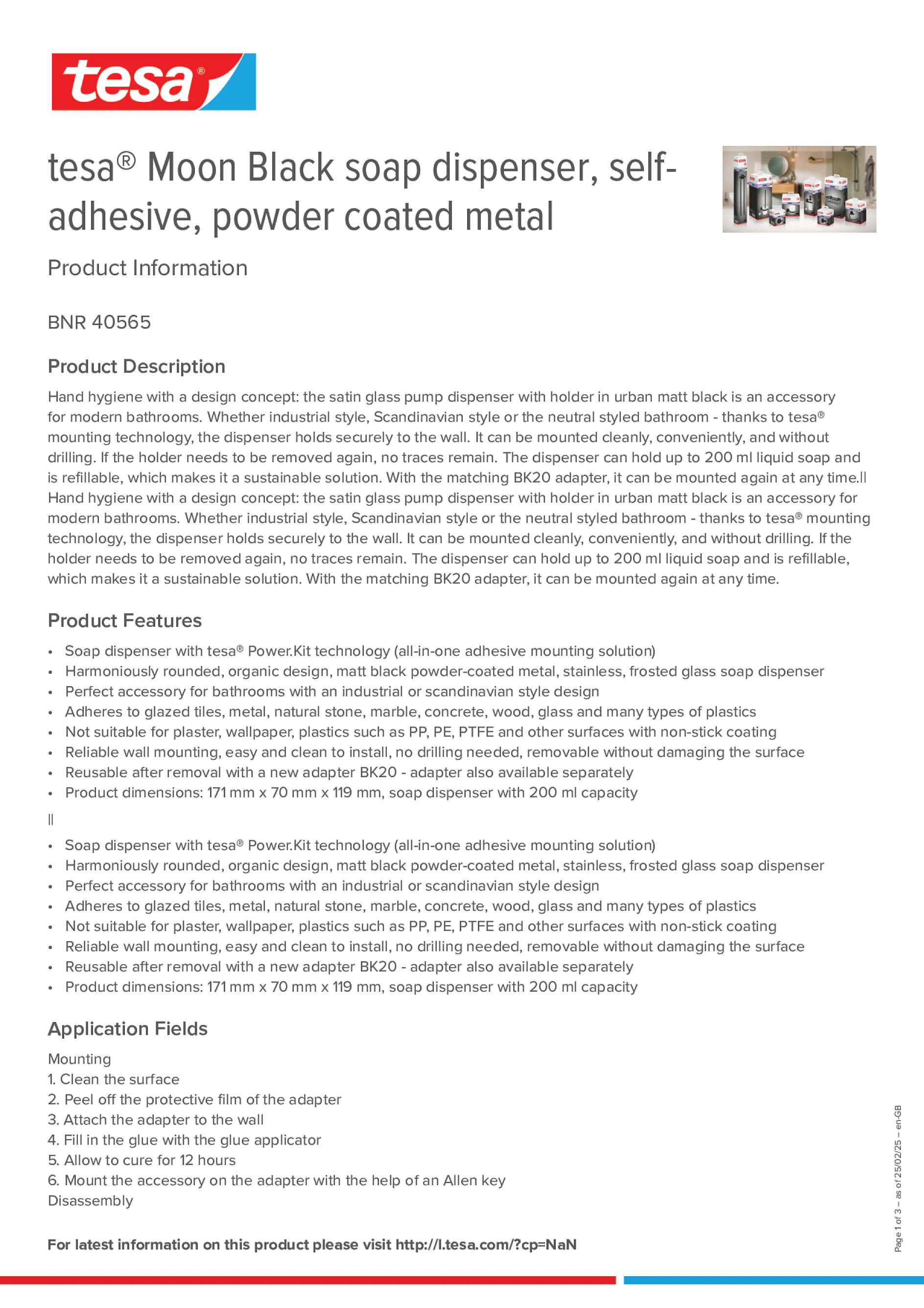 Product information_tesa® 40565_en-GB