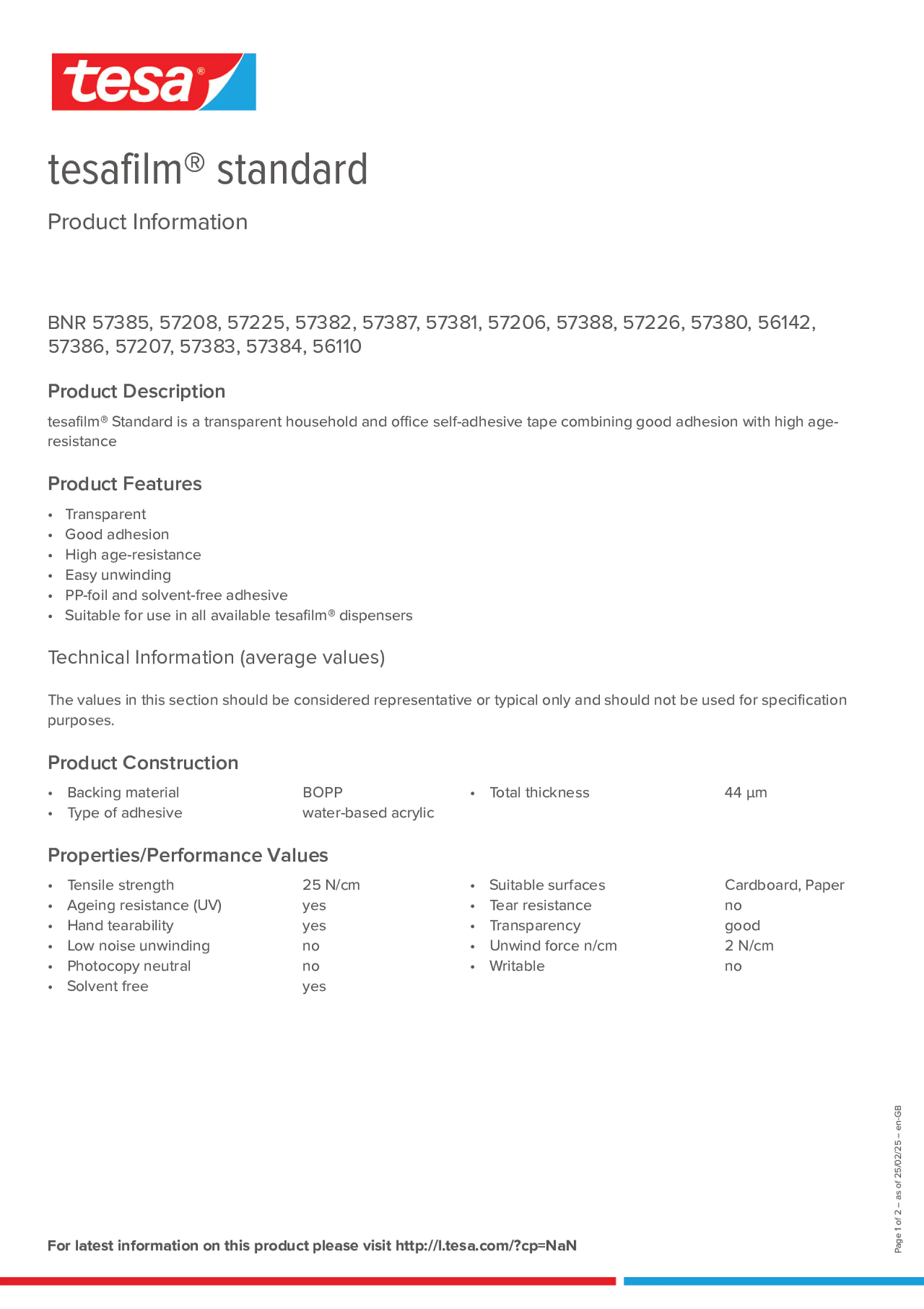 Product information_tesafilm® 57226_en-GB