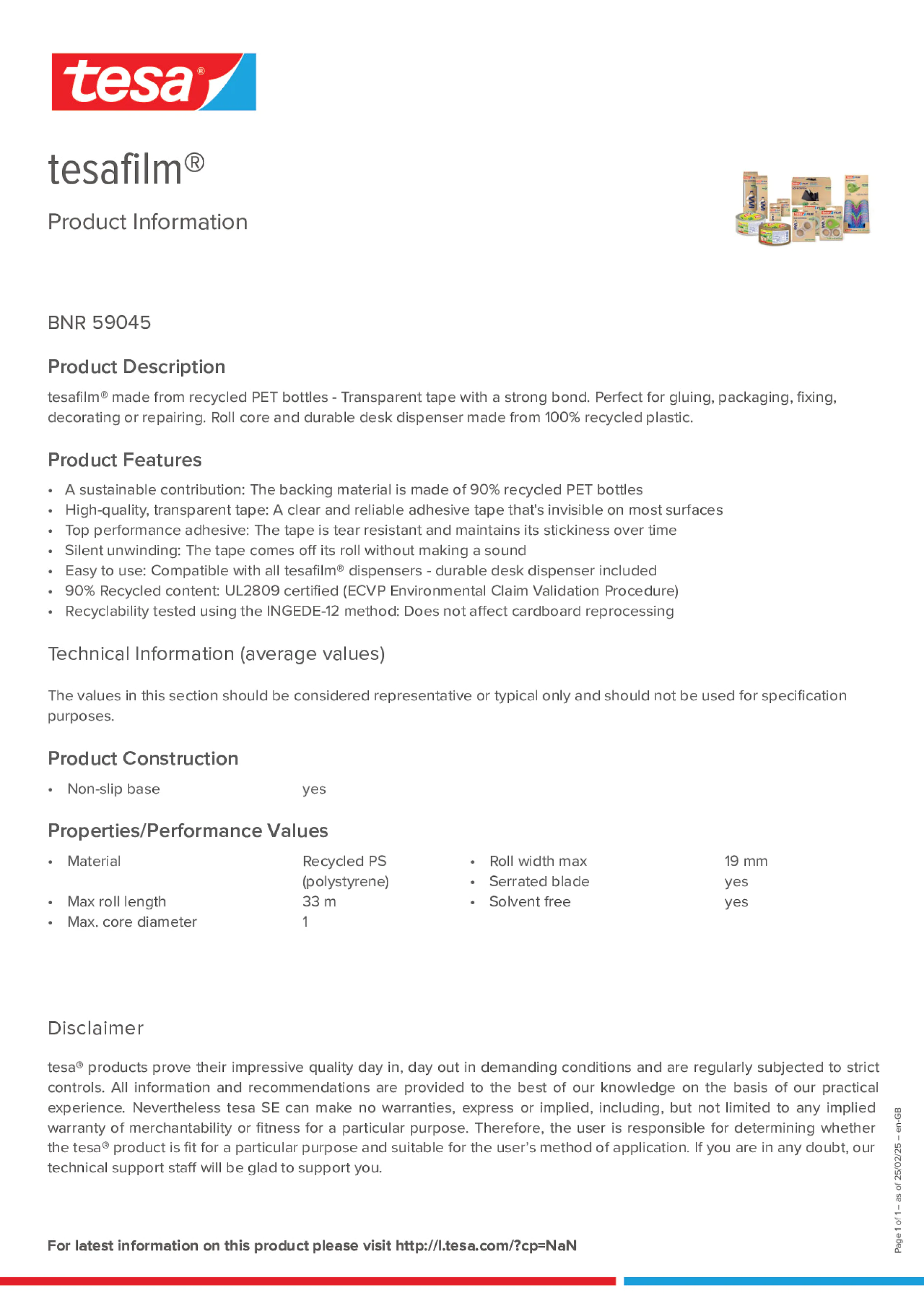 Product information_tesafilm® 59045_en-GB