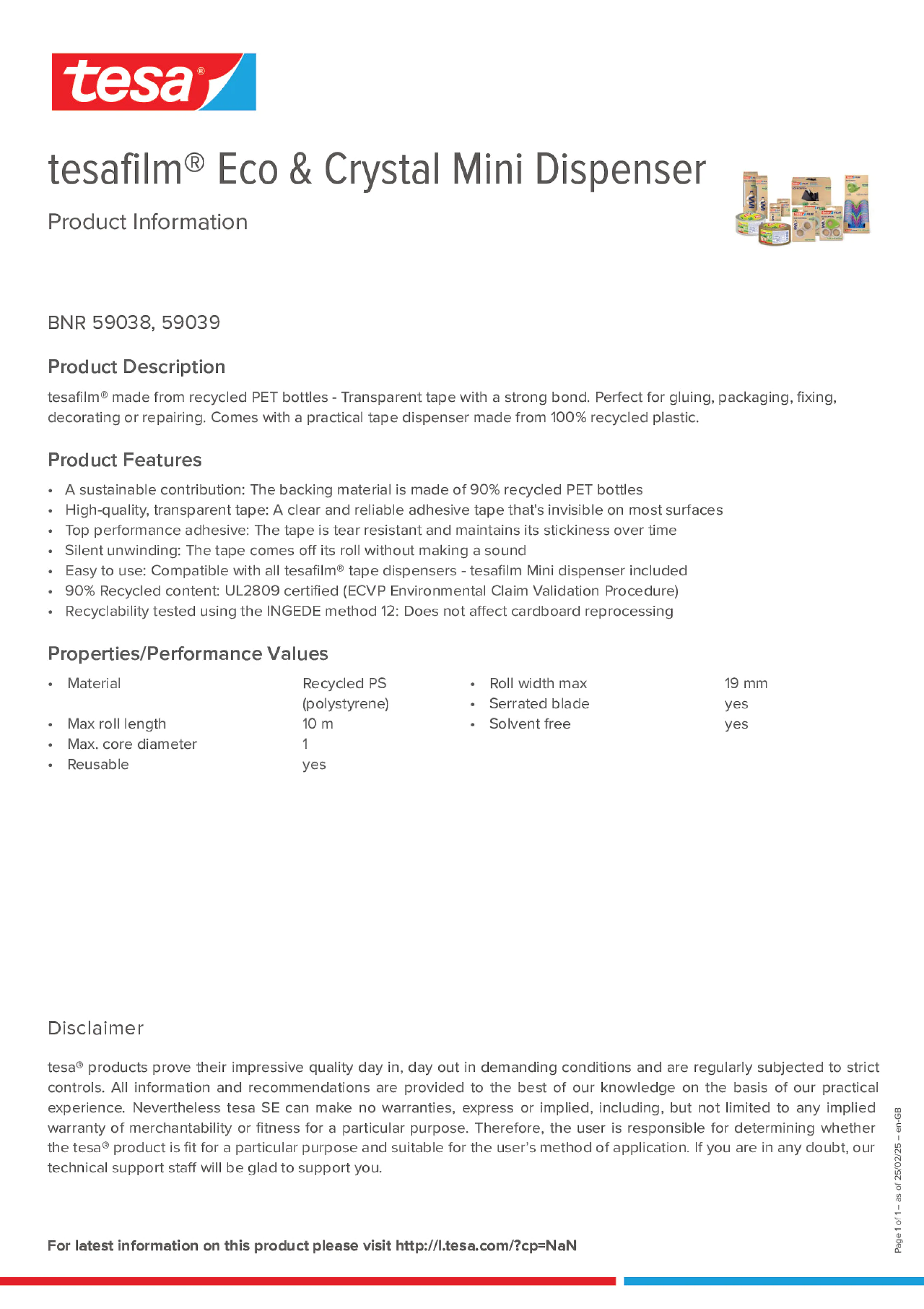 Product information_tesafilm® 59038_en-GB