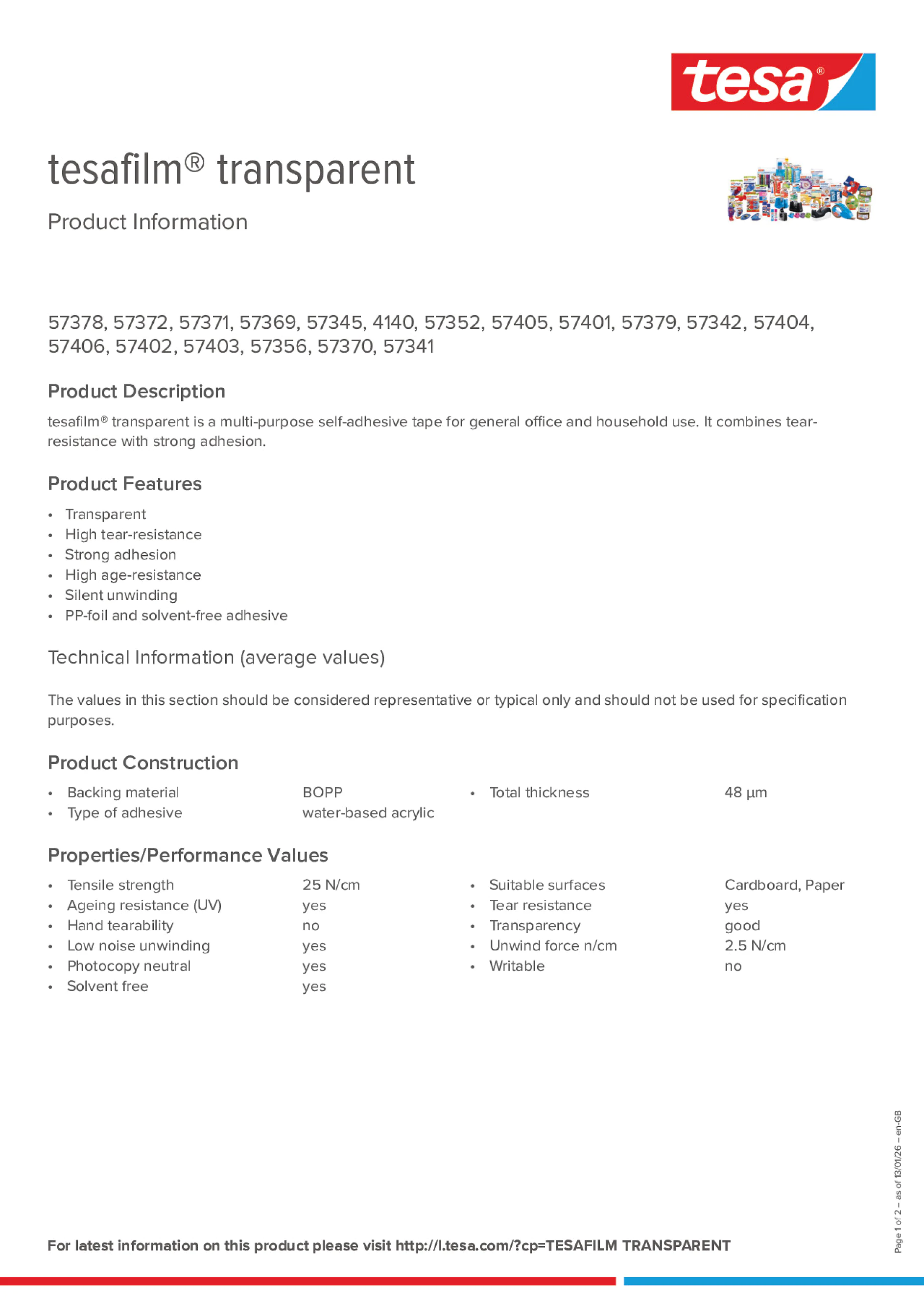 Product information_tesafilm® 4140_en-GB