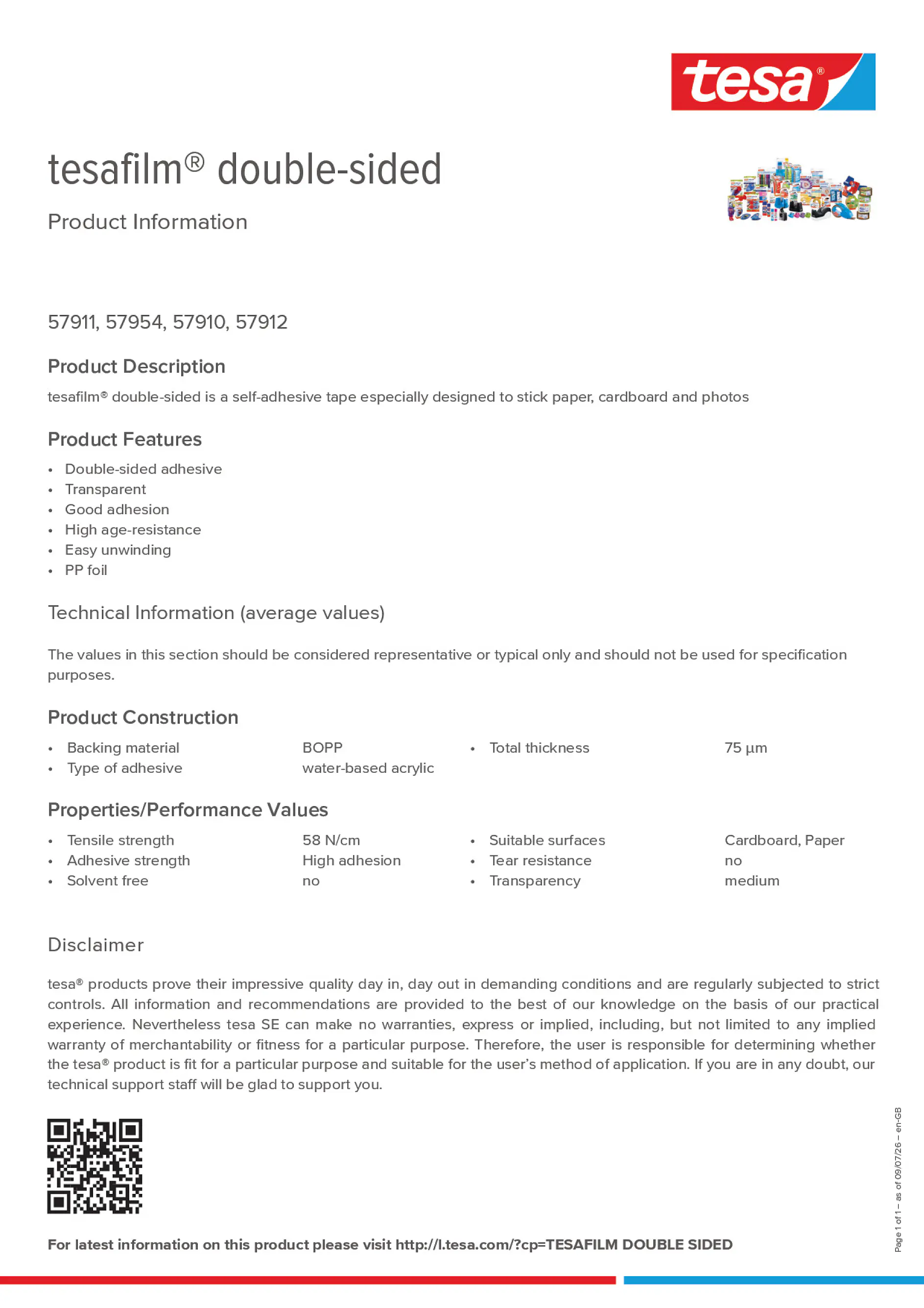 Product information_tesafilm® 57910_en-GB