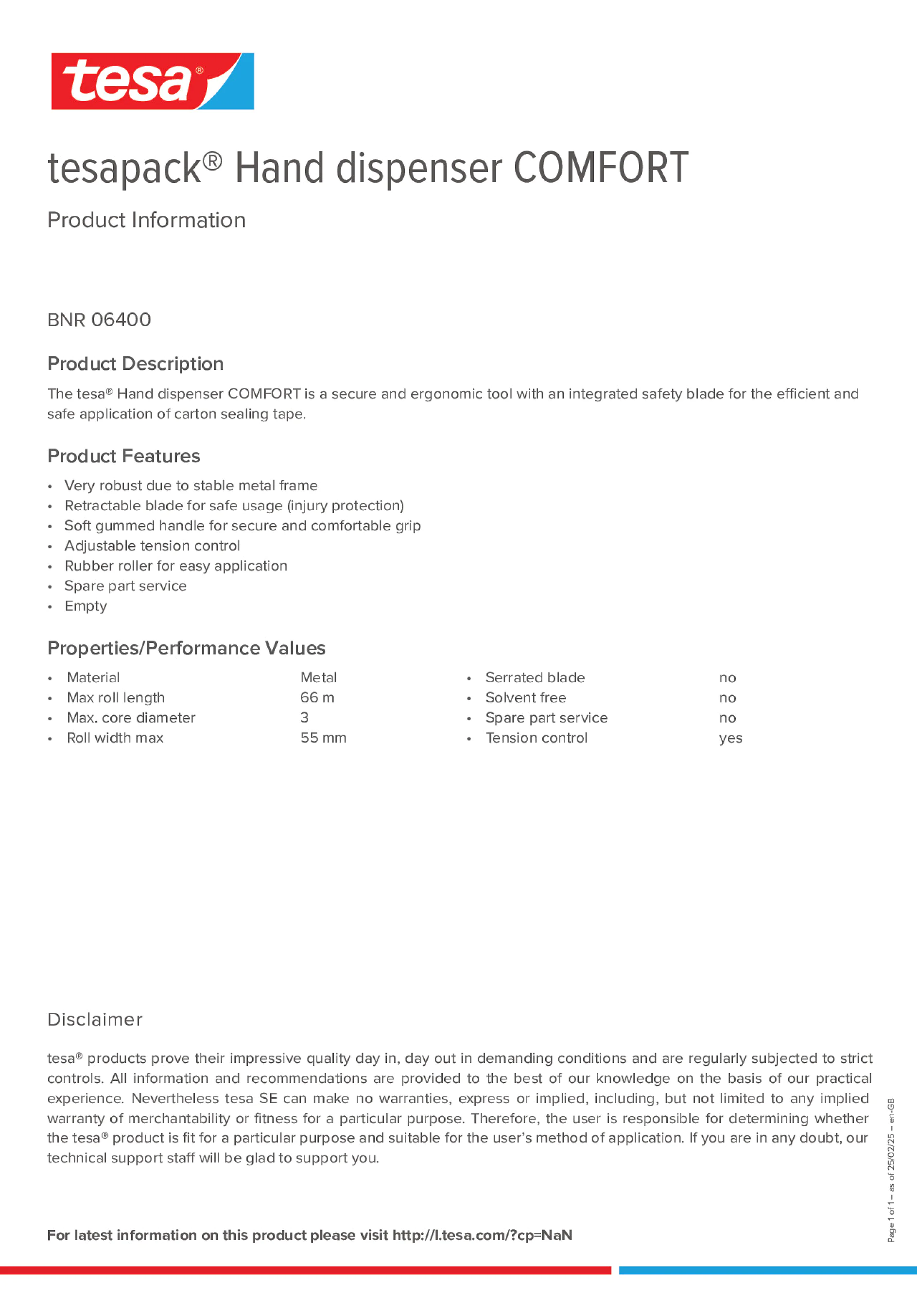 Product information_tesapack® 06400_en-GB