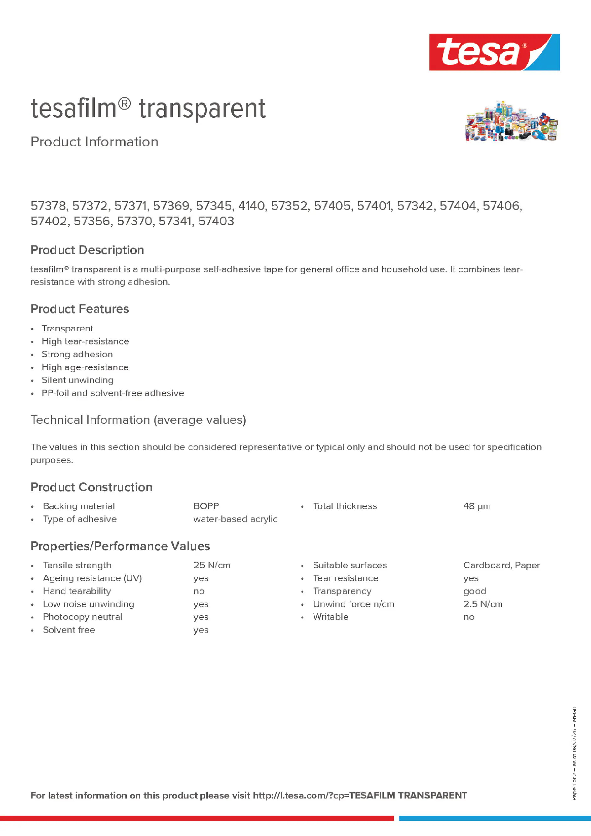Product information_tesafilm® 4140_en-GB