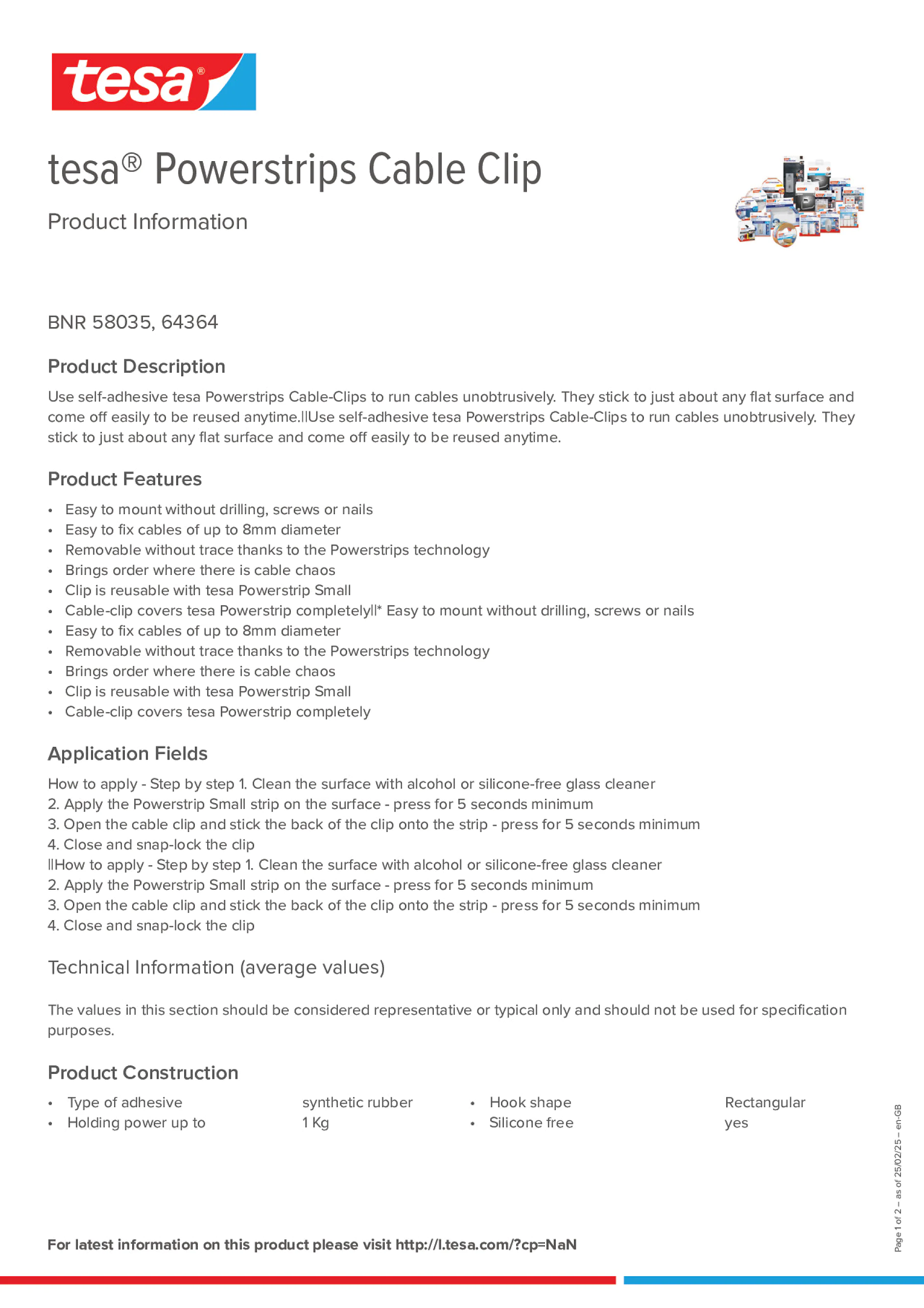 Product information_tesa® Powerstrips 58035_en-GB