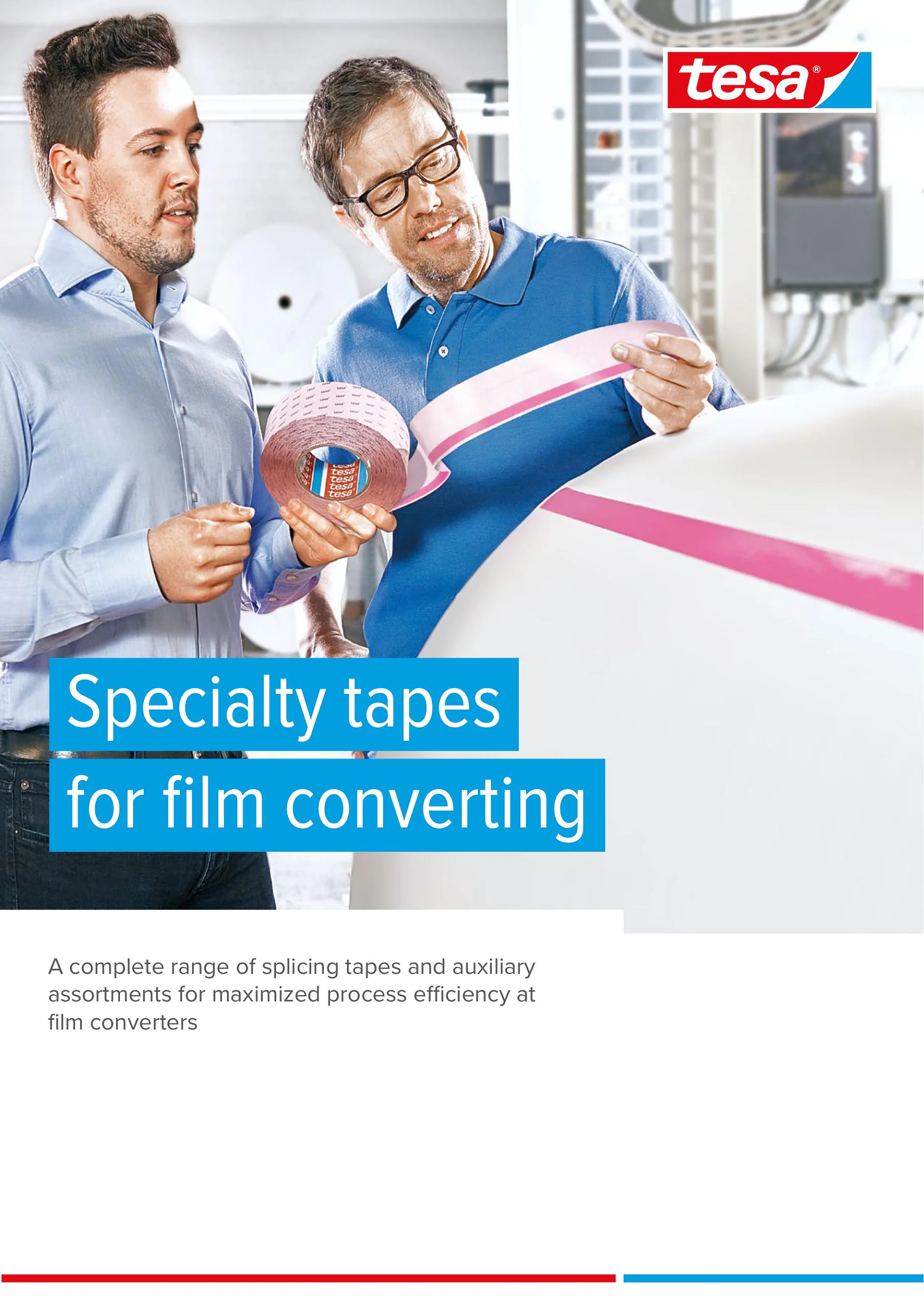 Specialty tapes for film converting