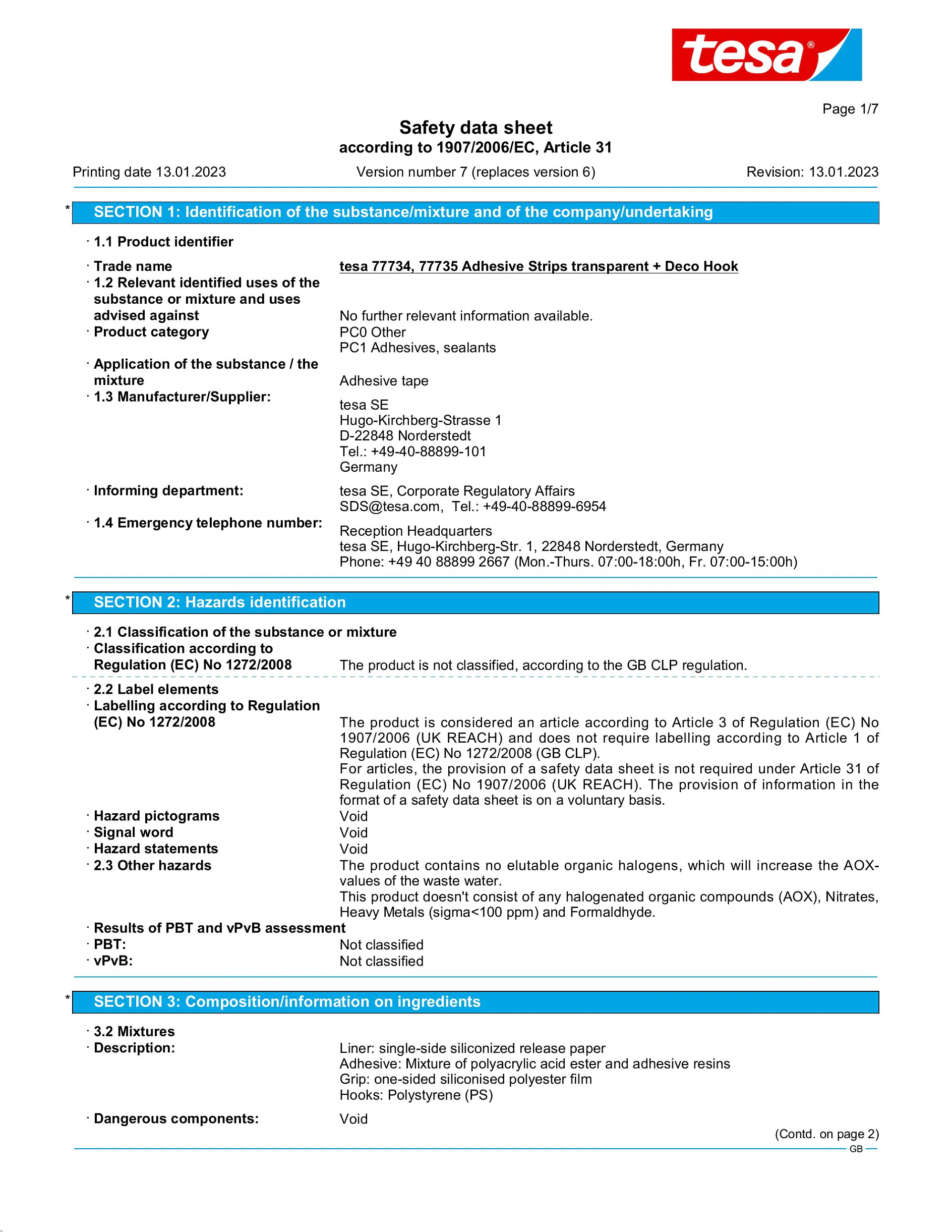Safety data sheet_tesa® 77734_en-GB_v7