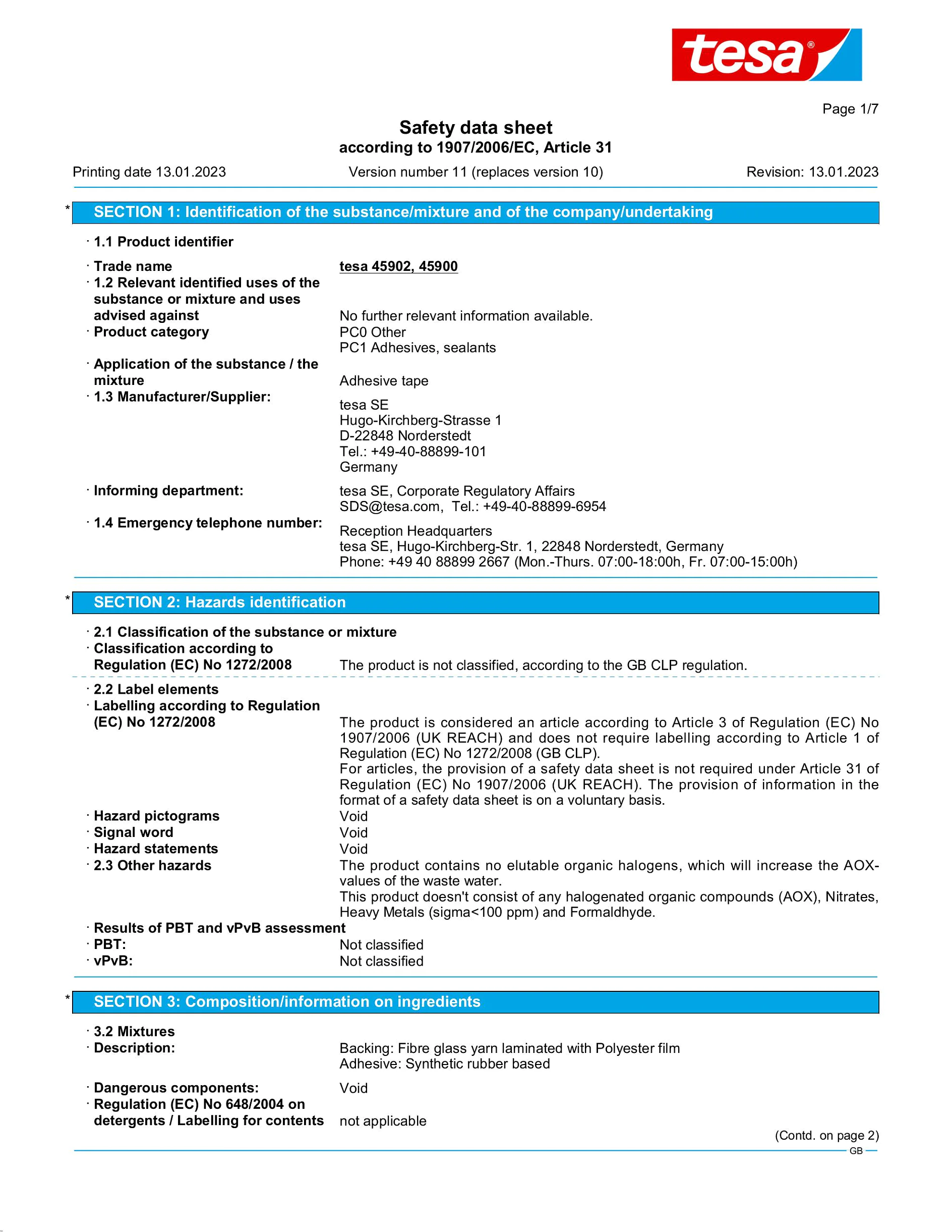 Safety data sheet_tesapack® 45900_en-GB_v11