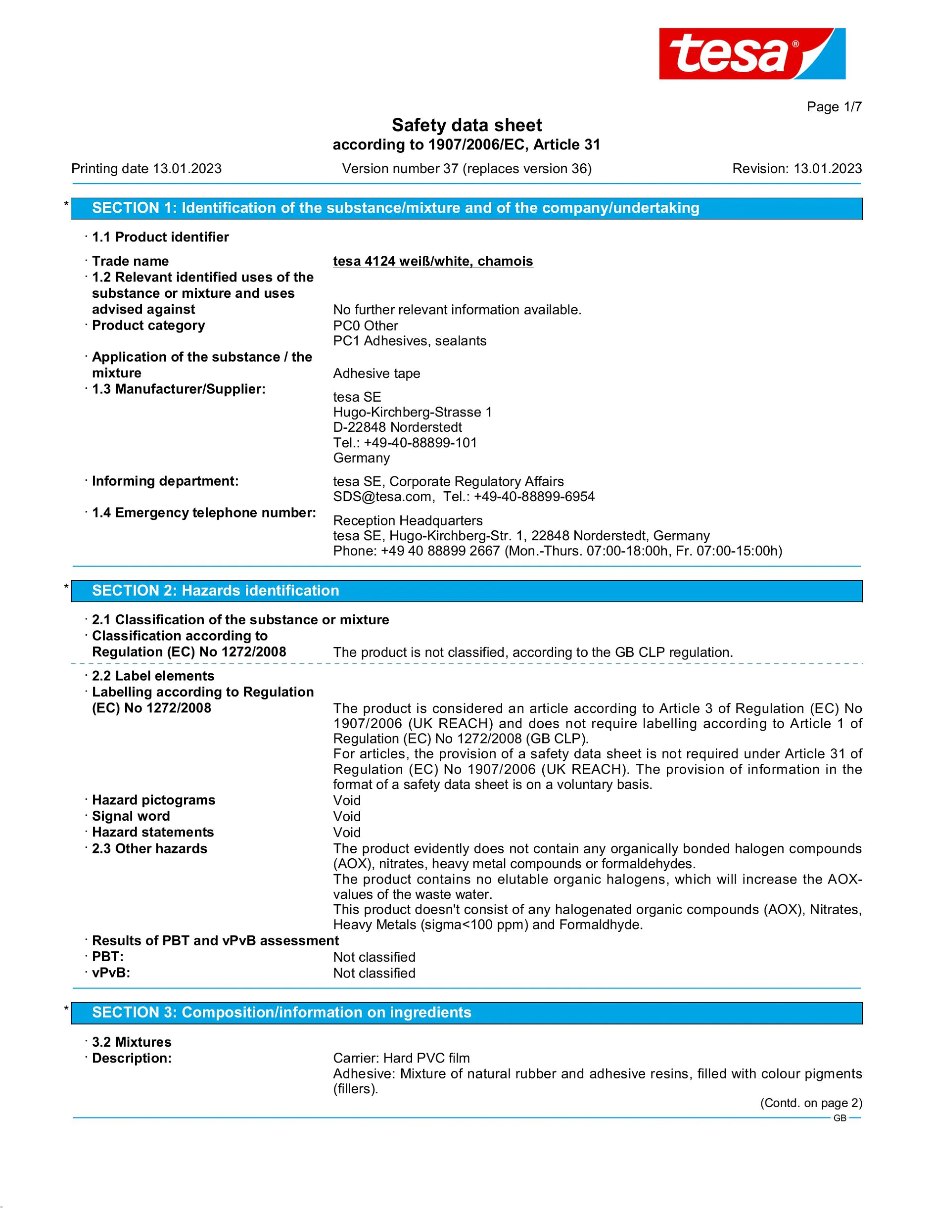 Safety data sheet_tesa® 4124_en-GB_v37