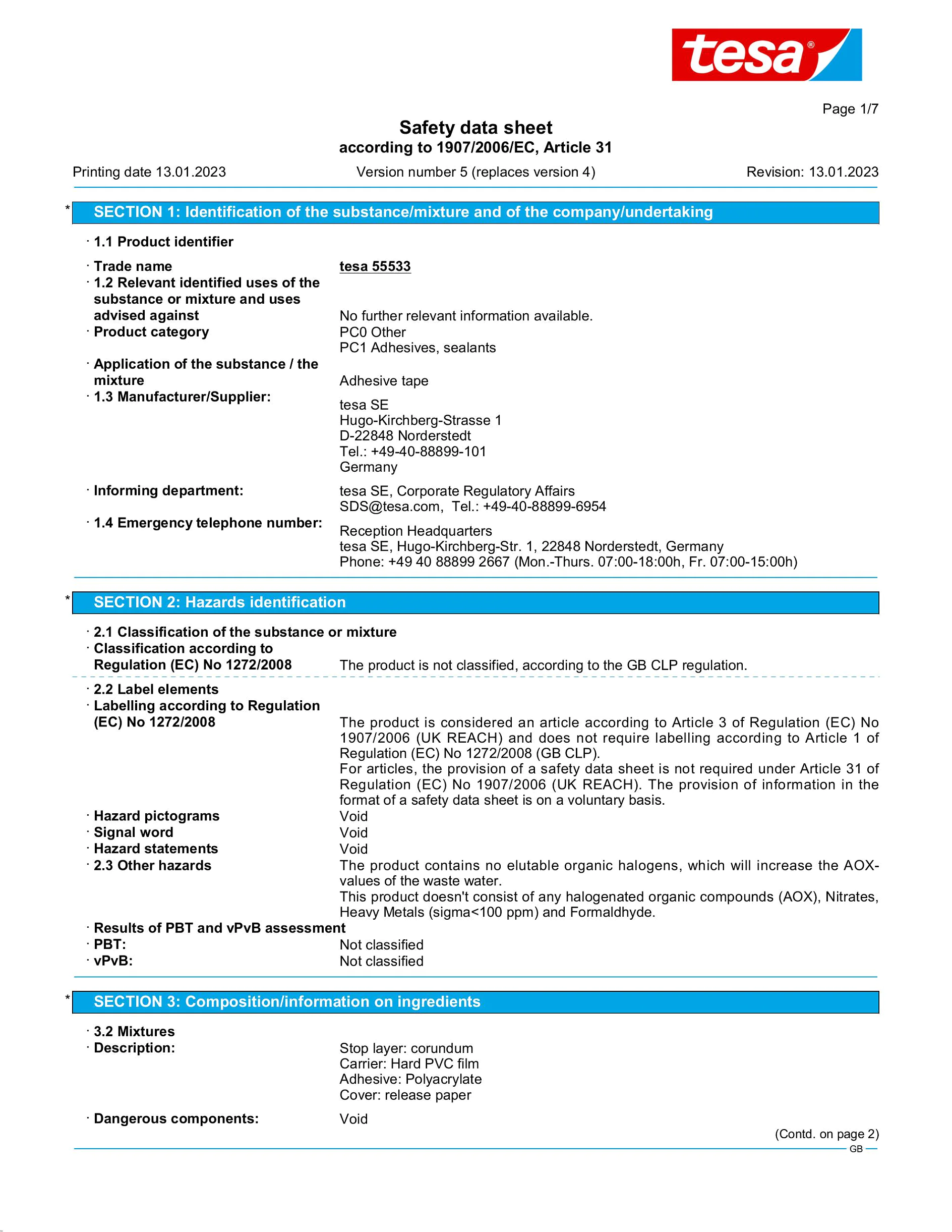 Safety data sheet_tesa® 55533_en-GB_v5