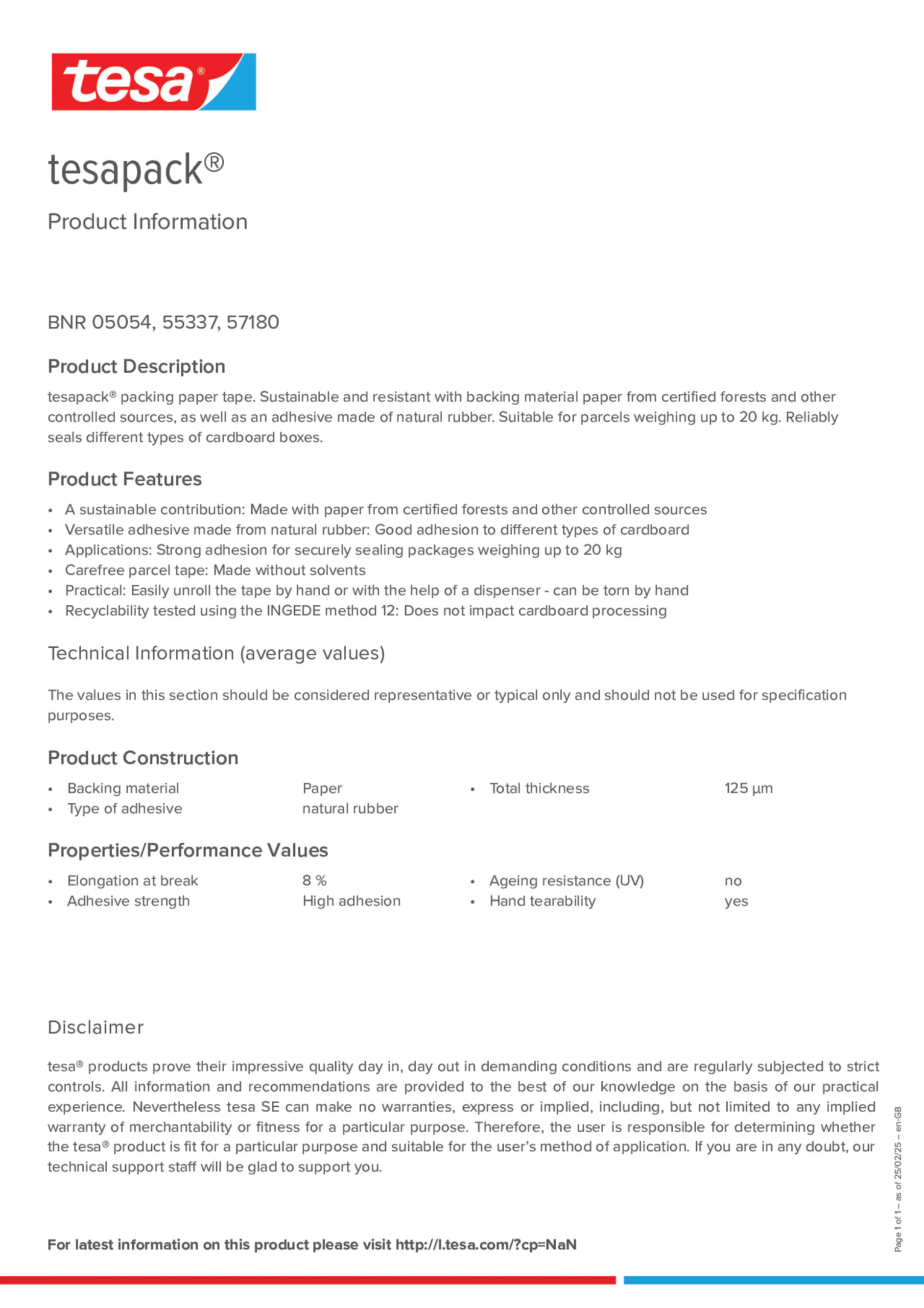 Product information_tesapack® 05054_en-GB
