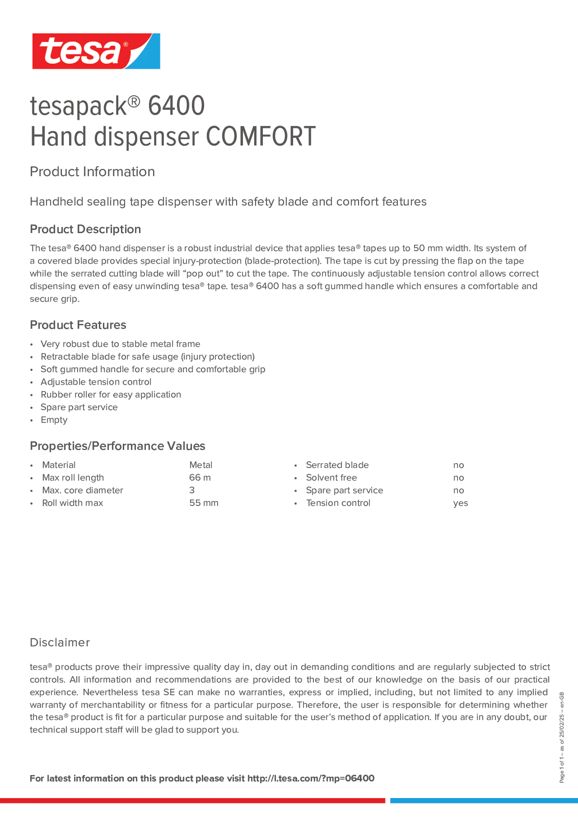Product information_tesapack® 06400_en-GB