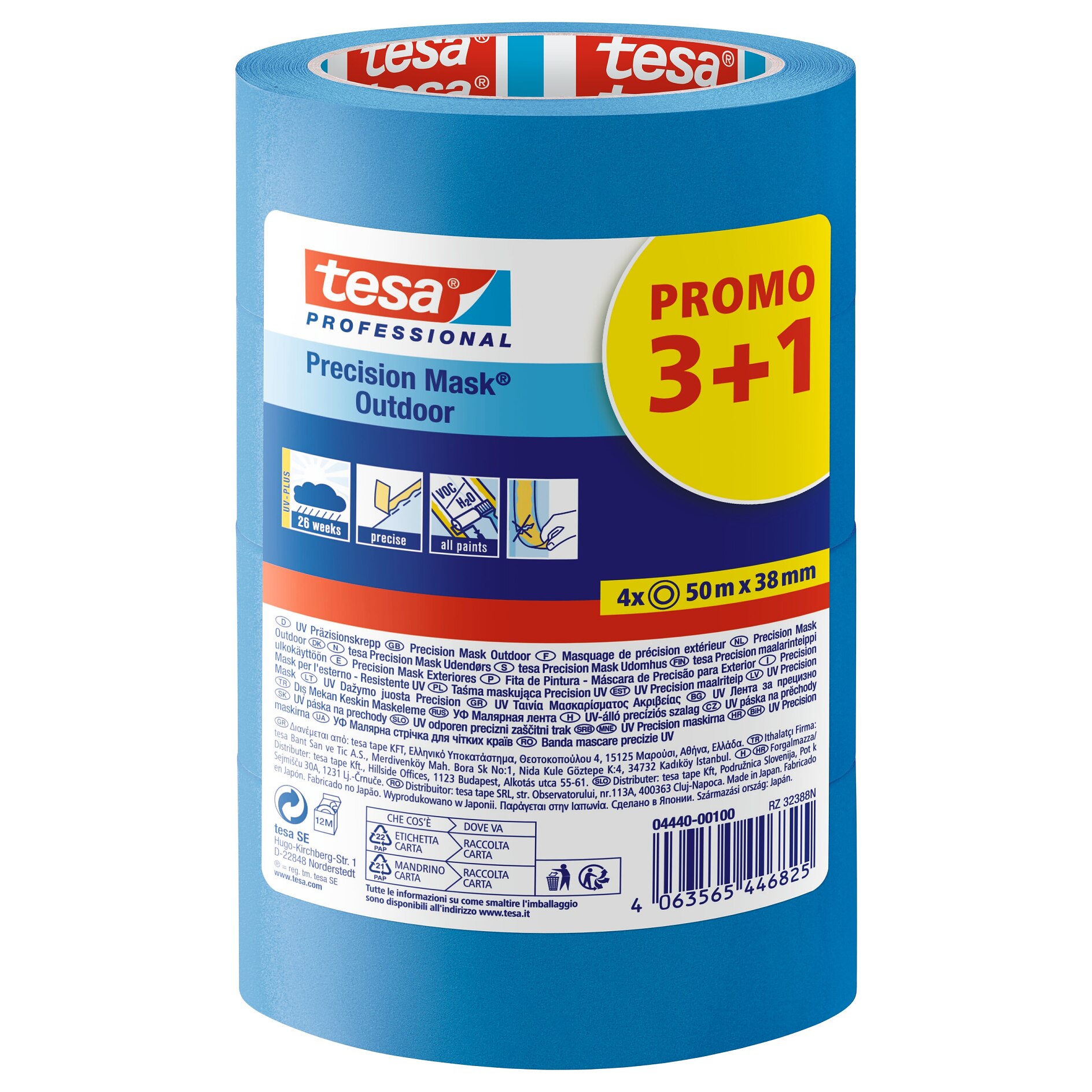 Tesa 4334 Precision Mask Afplaktape - Geel - 30mm X 50m - View #13