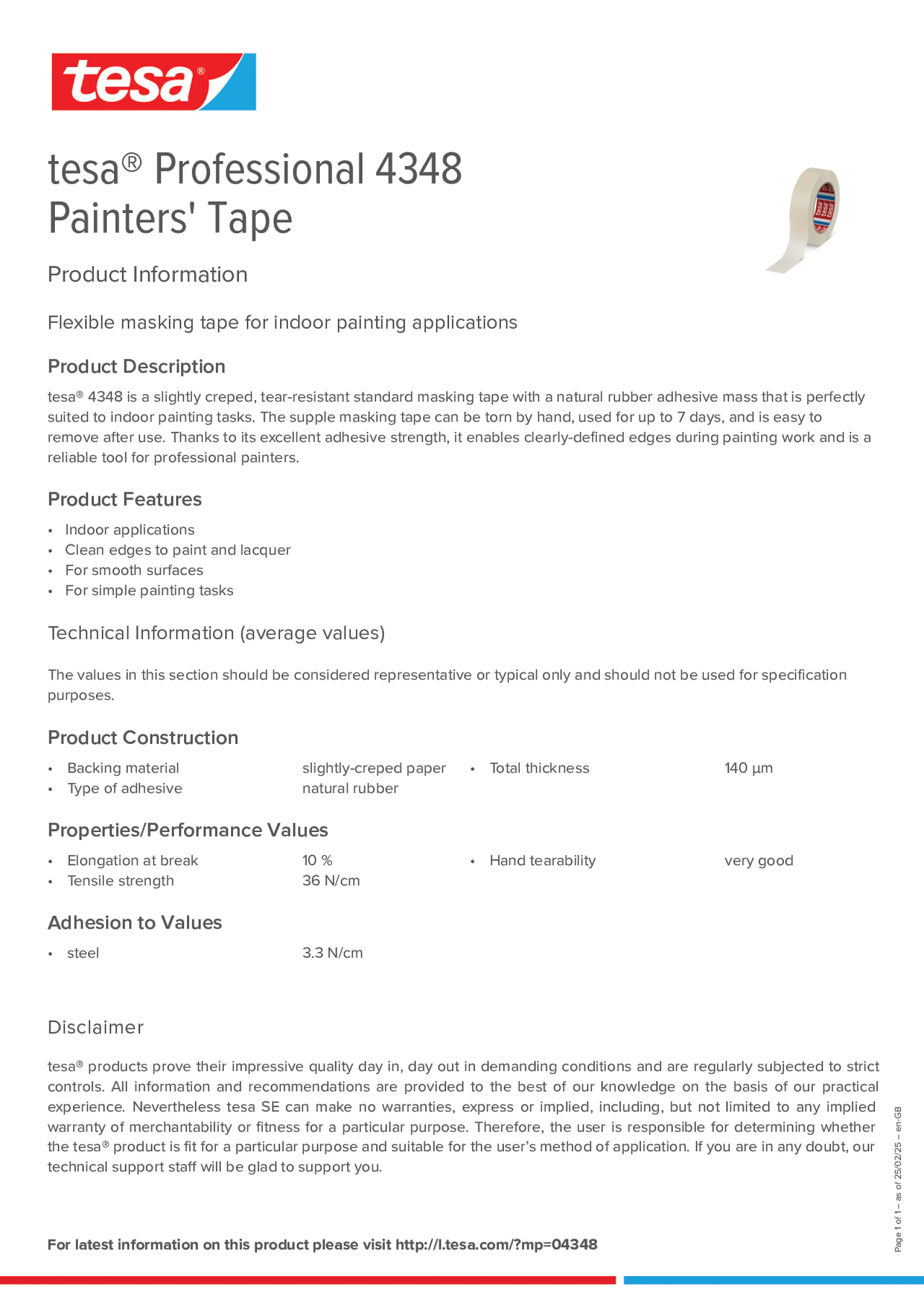 Product information_tesa® Professional 04348_en-GB