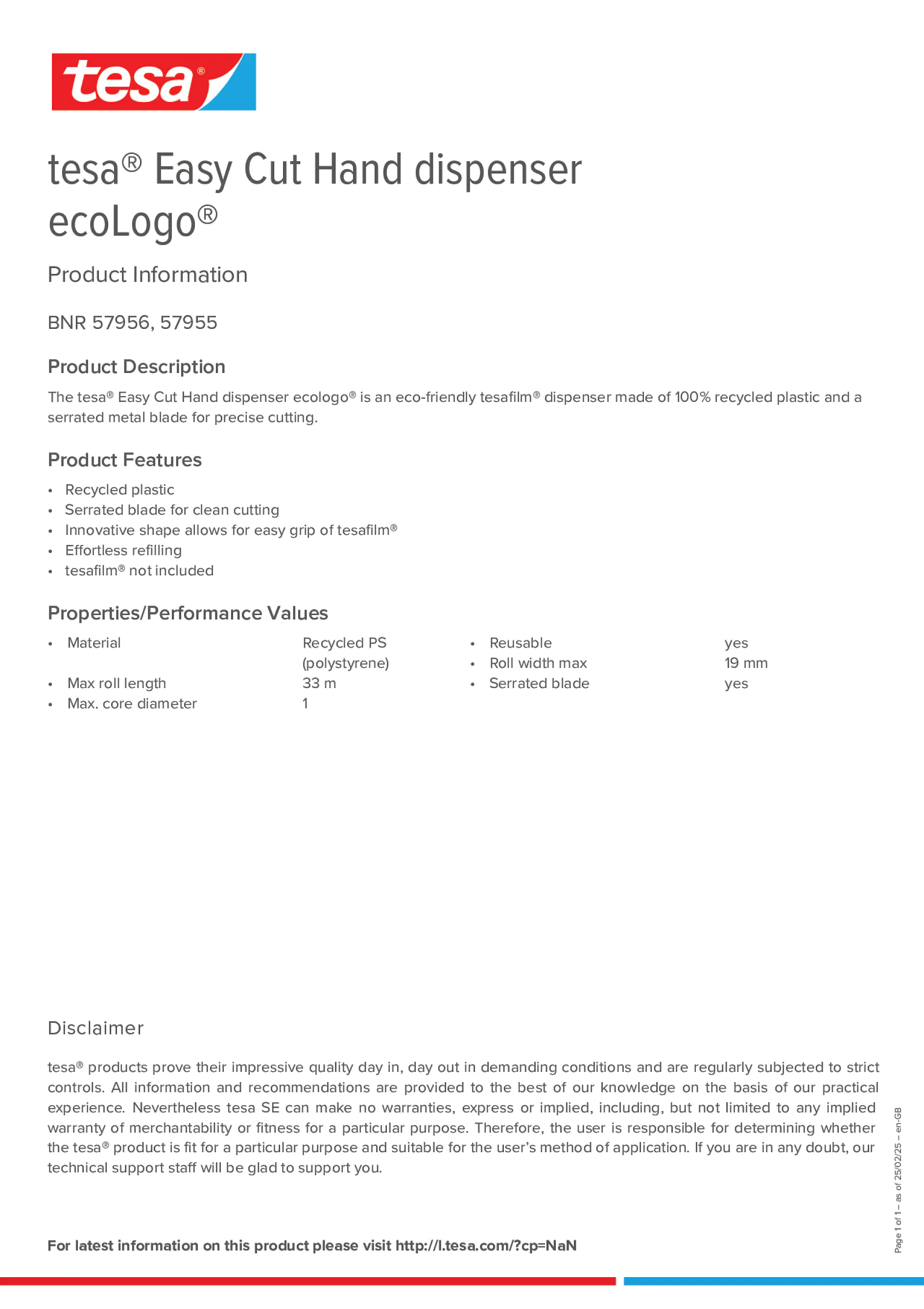 Product information_tesa® Easy Cut 57955_en-GB