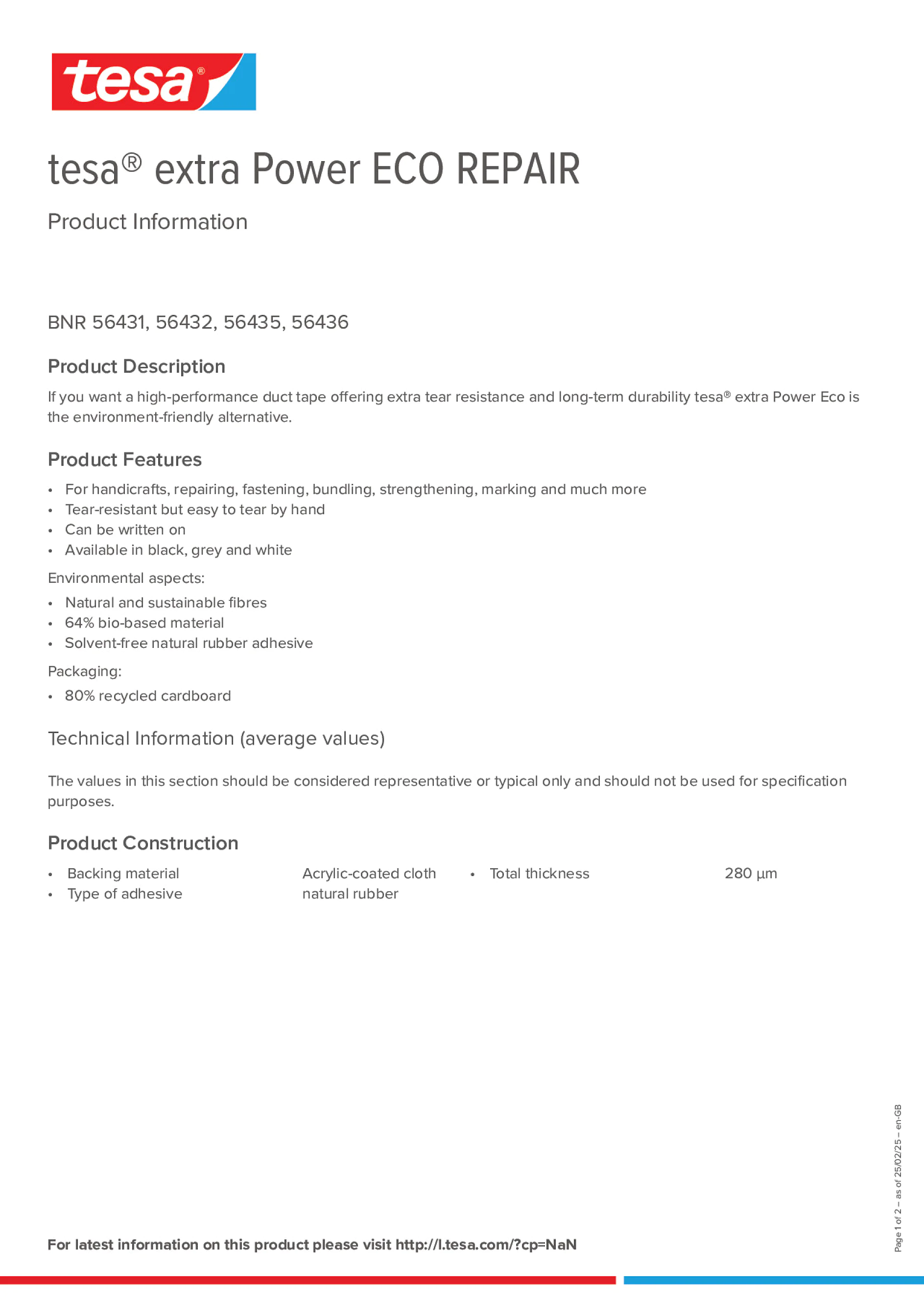 Product information_tesa® extra Power 56430_en-GB