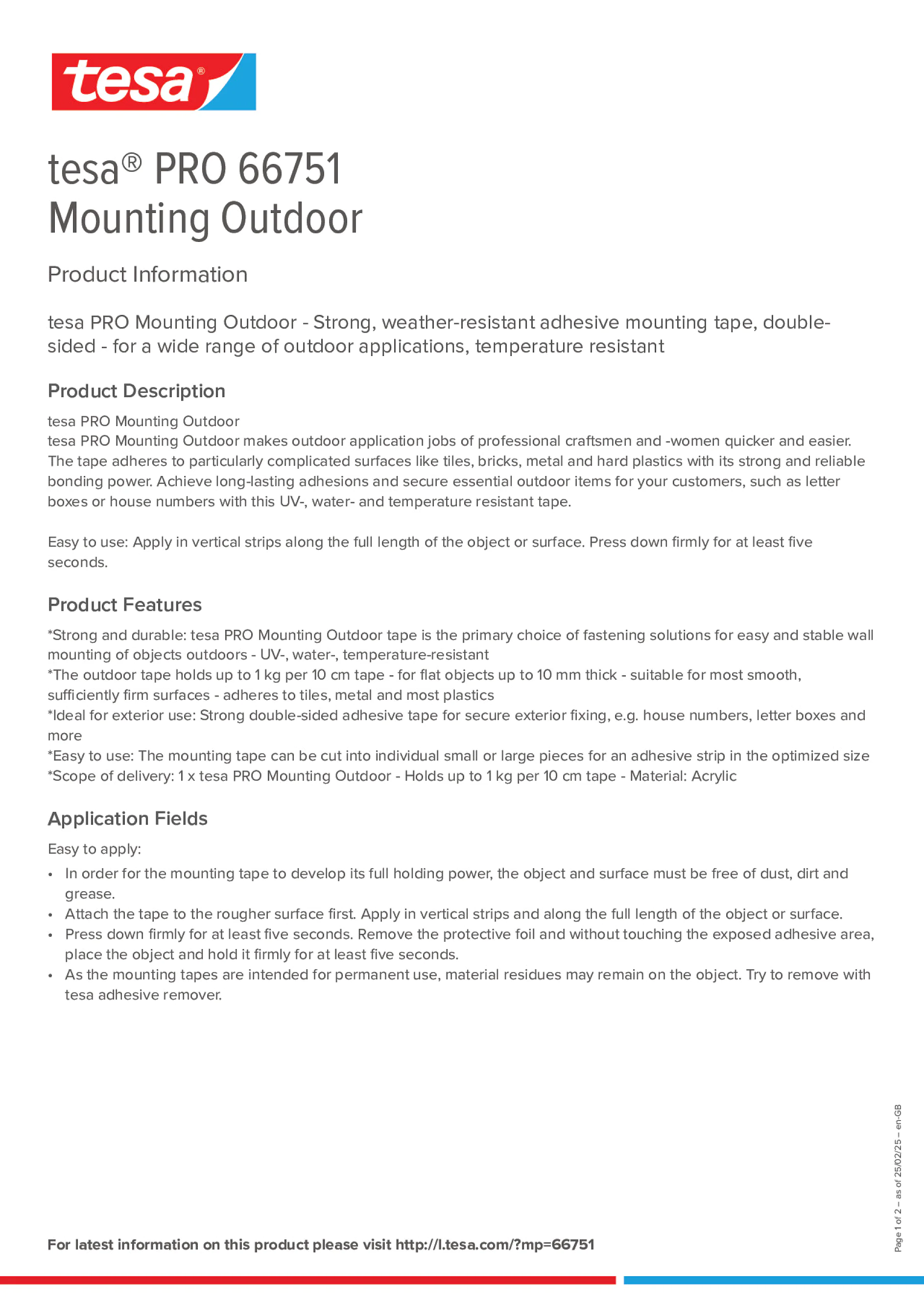 Product information_tesa® PRO 66751_en-GB