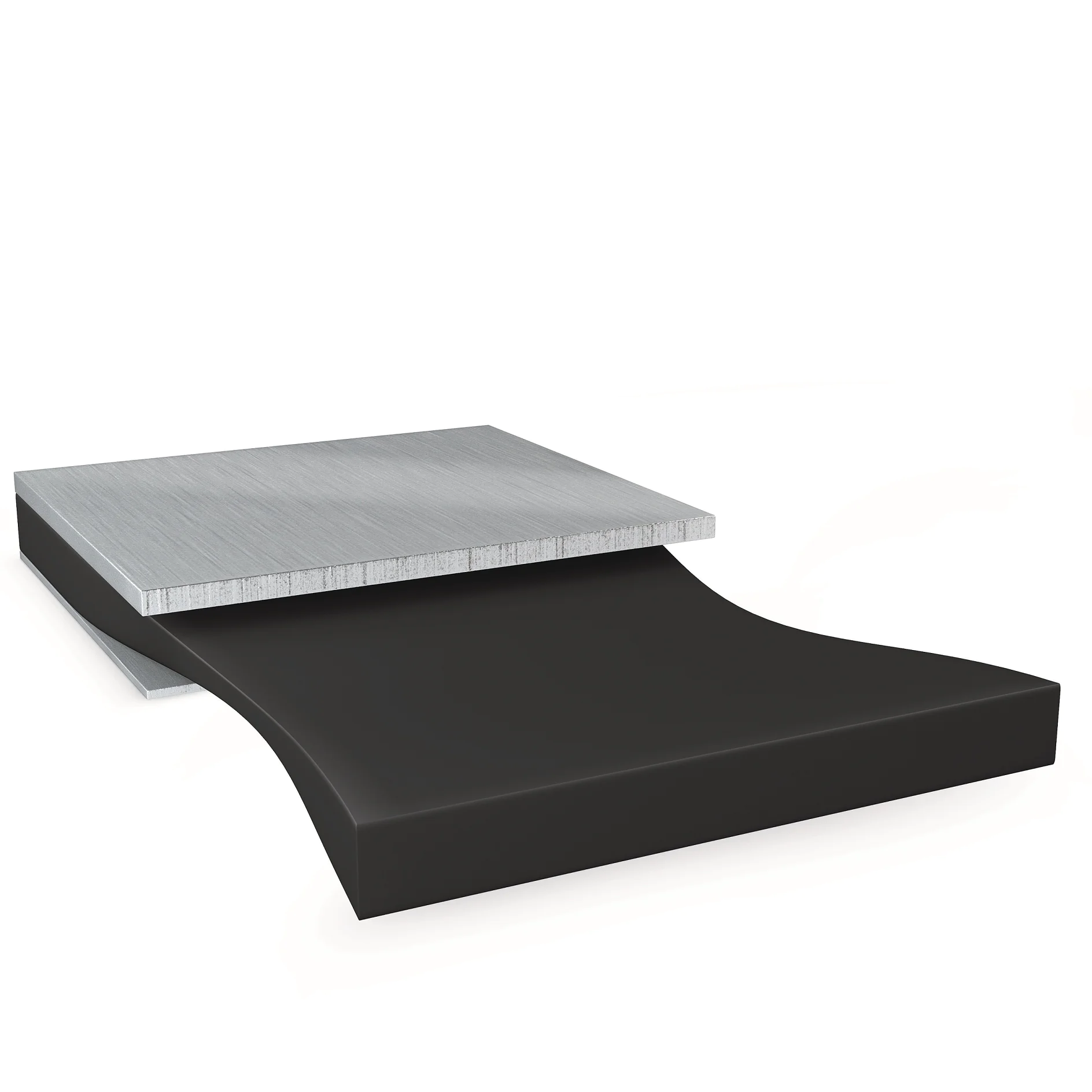 tesa black adhesive tape partially peeled from a white surface, isolated on a white background (This text has been generated by AI)