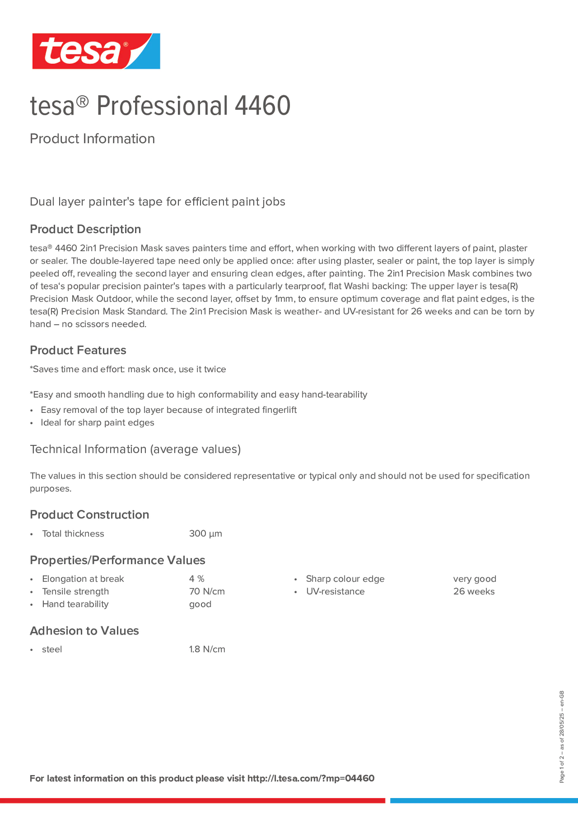 Product information_tesa® Professional 04460_en-GB