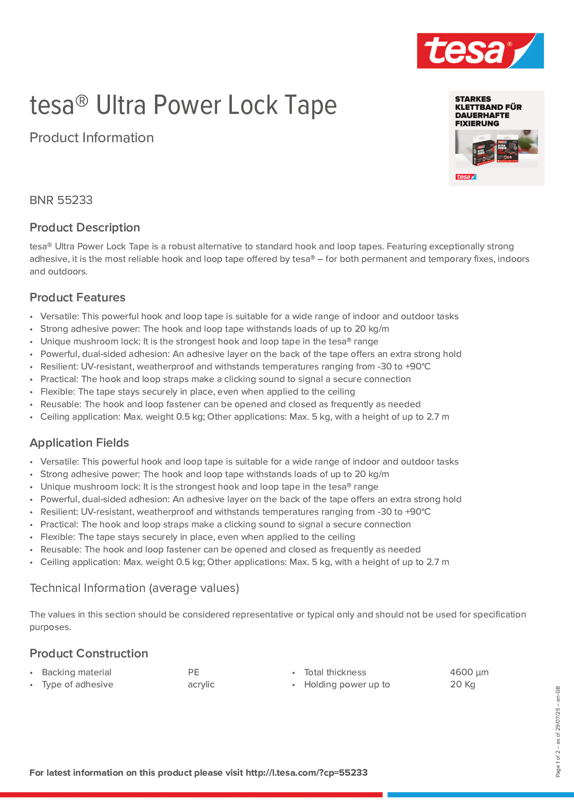 Product information_tesa® 55233_en-GB