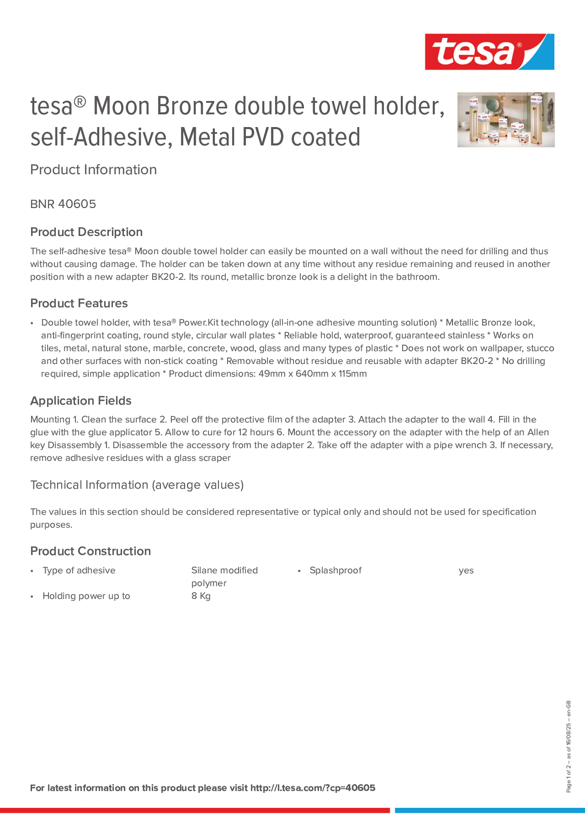 Product information_tesa® 40605_en-GB