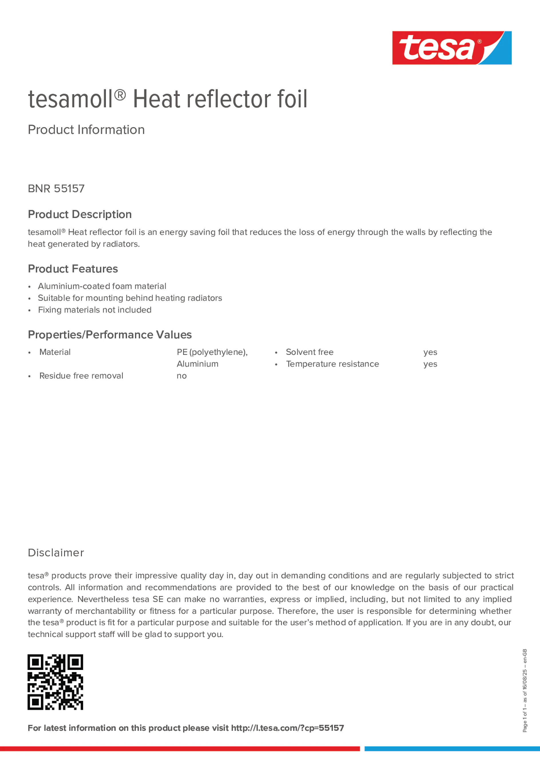 Product information_tesamoll® 55157_en-GB Product information_tesamoll® 55157_en-GB