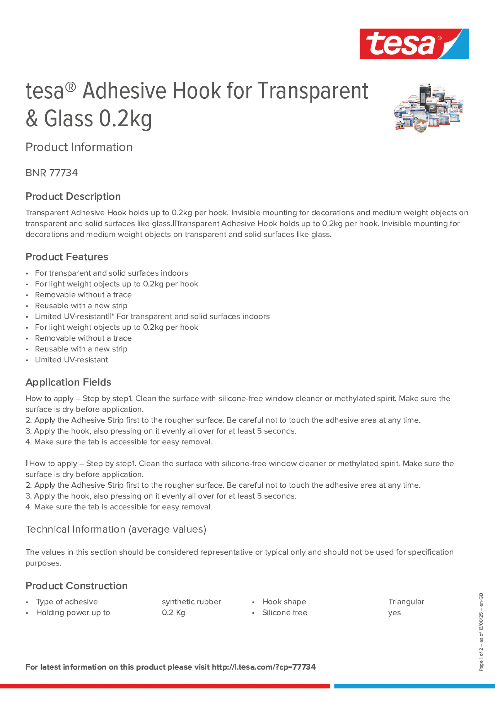 Product information_tesa® 77734_en-GB