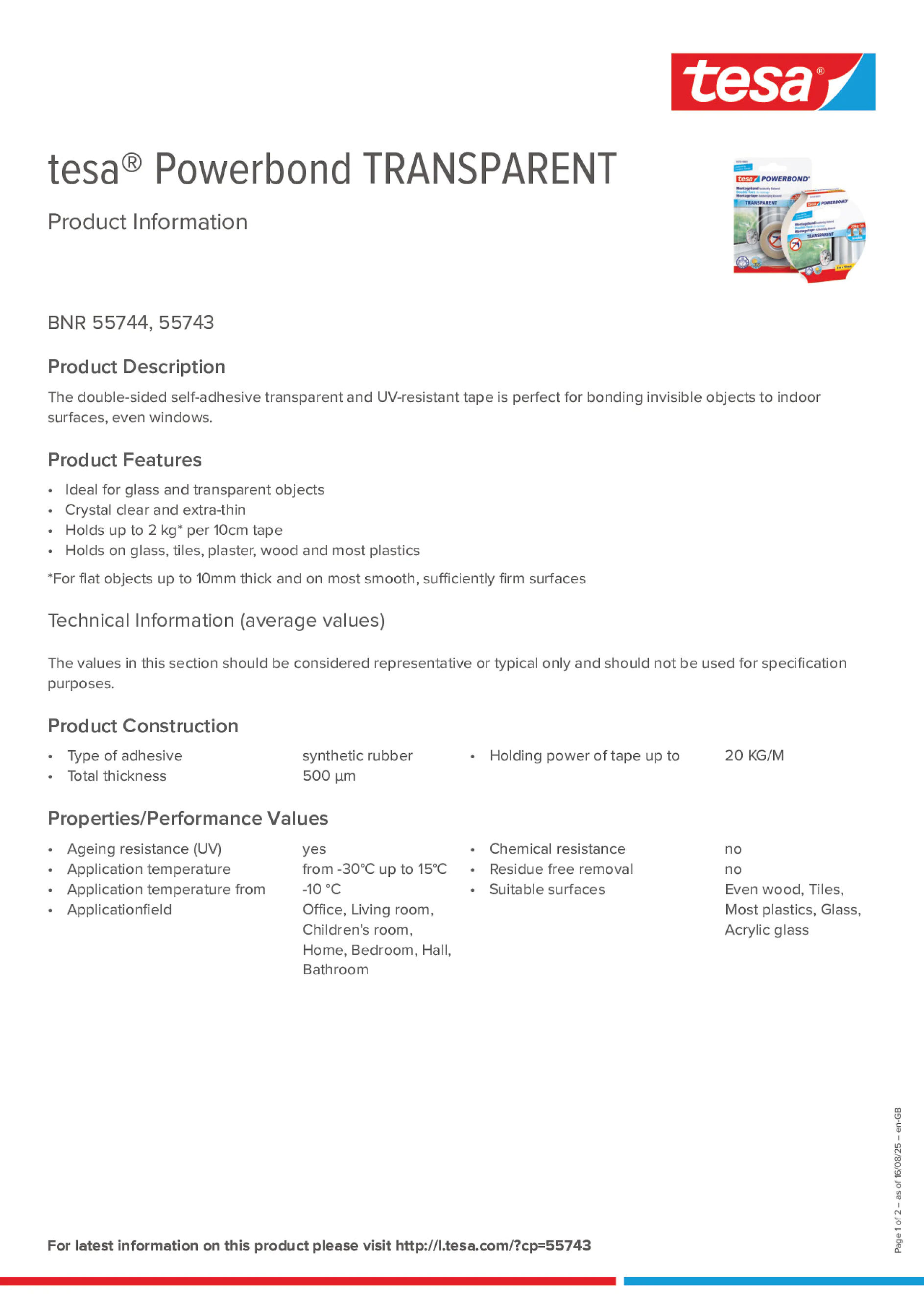 Product information_tesa® Powerbond 55744_en-GB