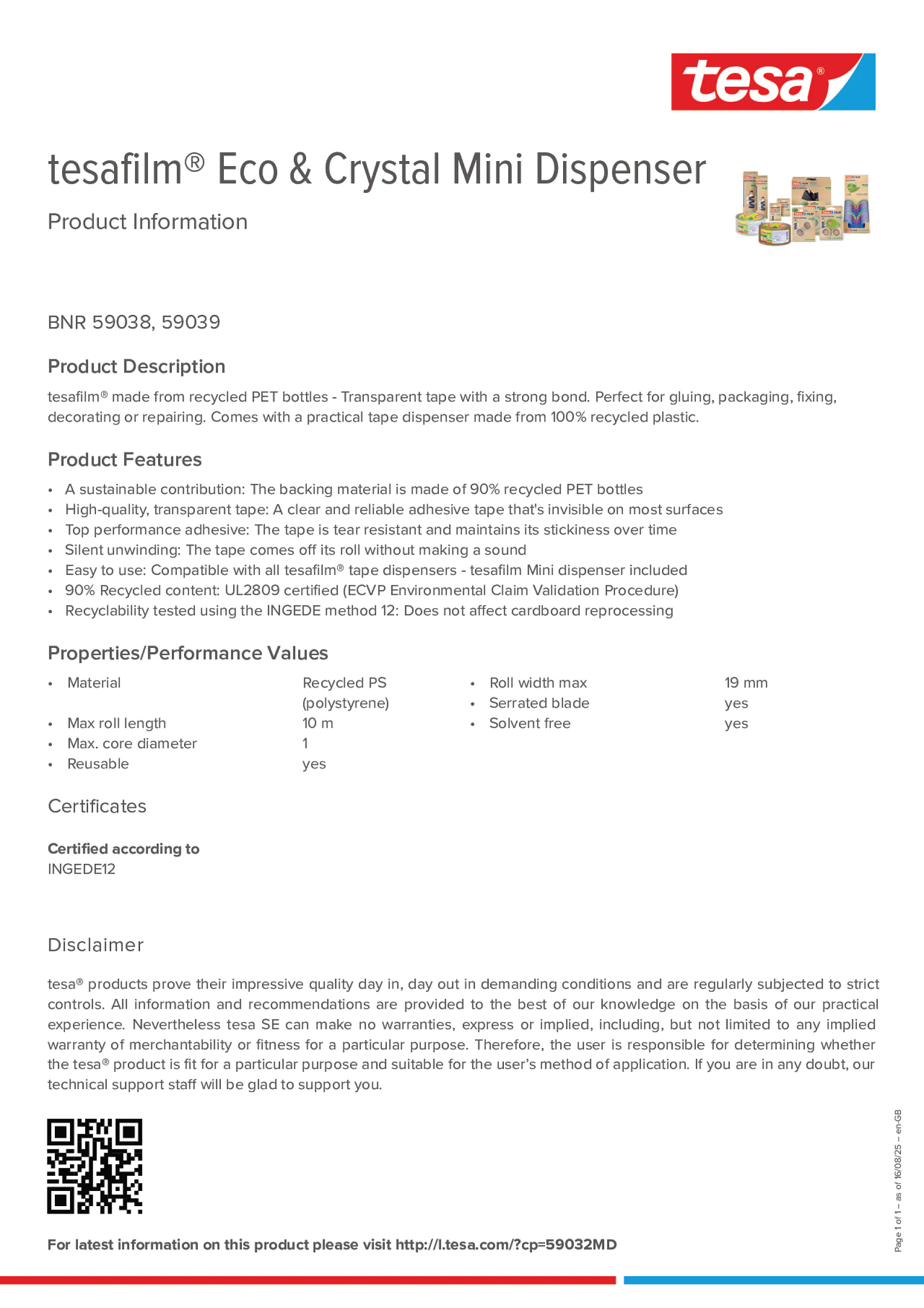 Product information_tesafilm® 59038_en-GB