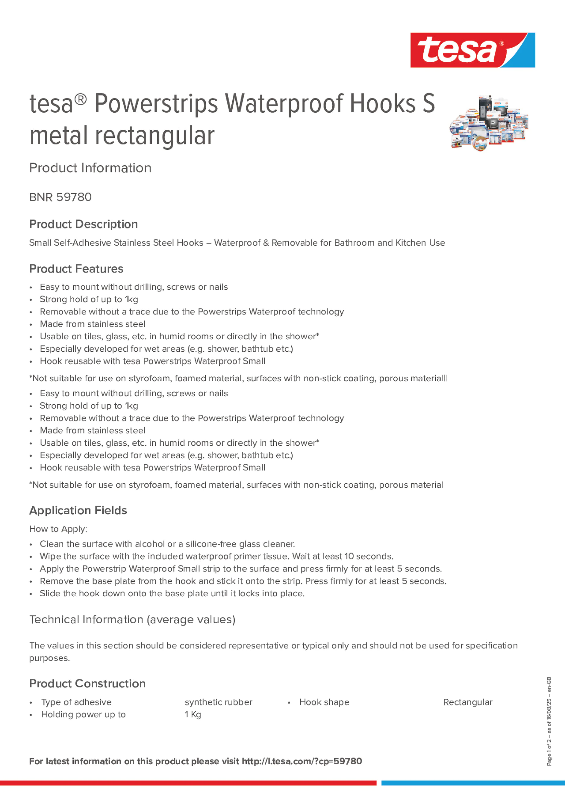 Product information_tesa® Powerstrips 59780_en-GB