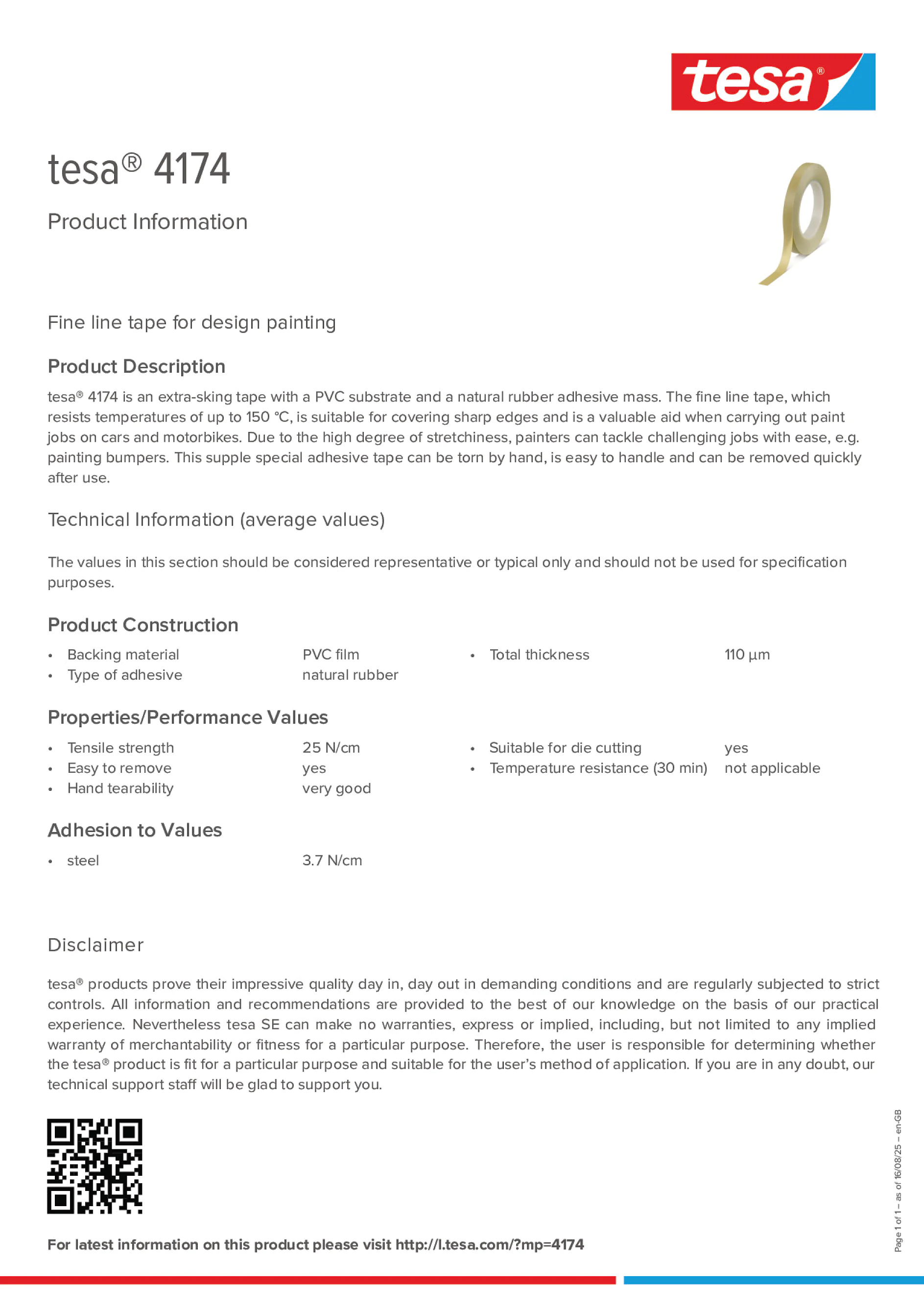 Product information_tesa® 4174_en-GB