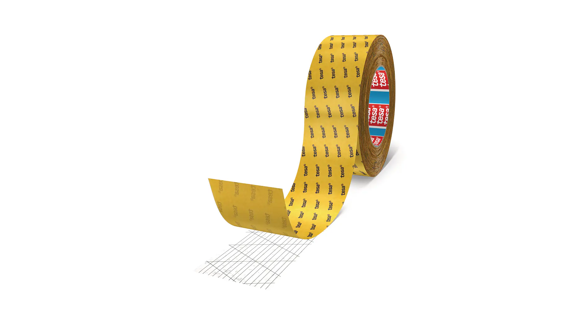 tesa reinforced transfer tapes in yellow, illustrating transfer tapes designed for high-strength bonding, reliable reinforcement, and durable industrial assembly applications.