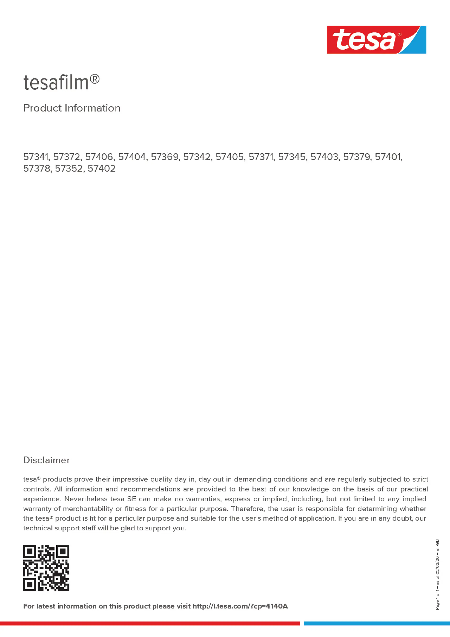 Product information_tesafilm® 57341_en-GB