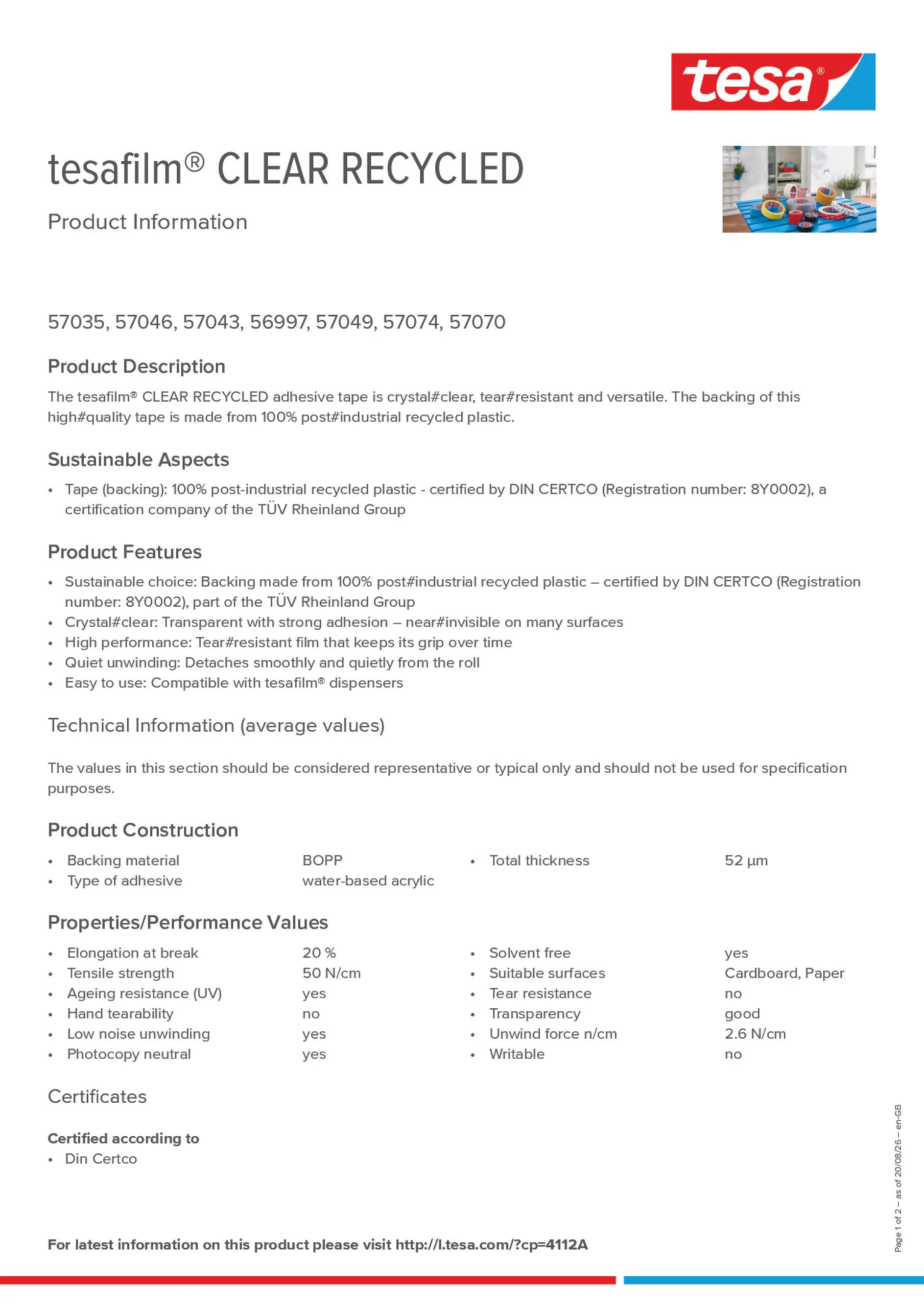 Product information_tesafilm® 57035_en-GB