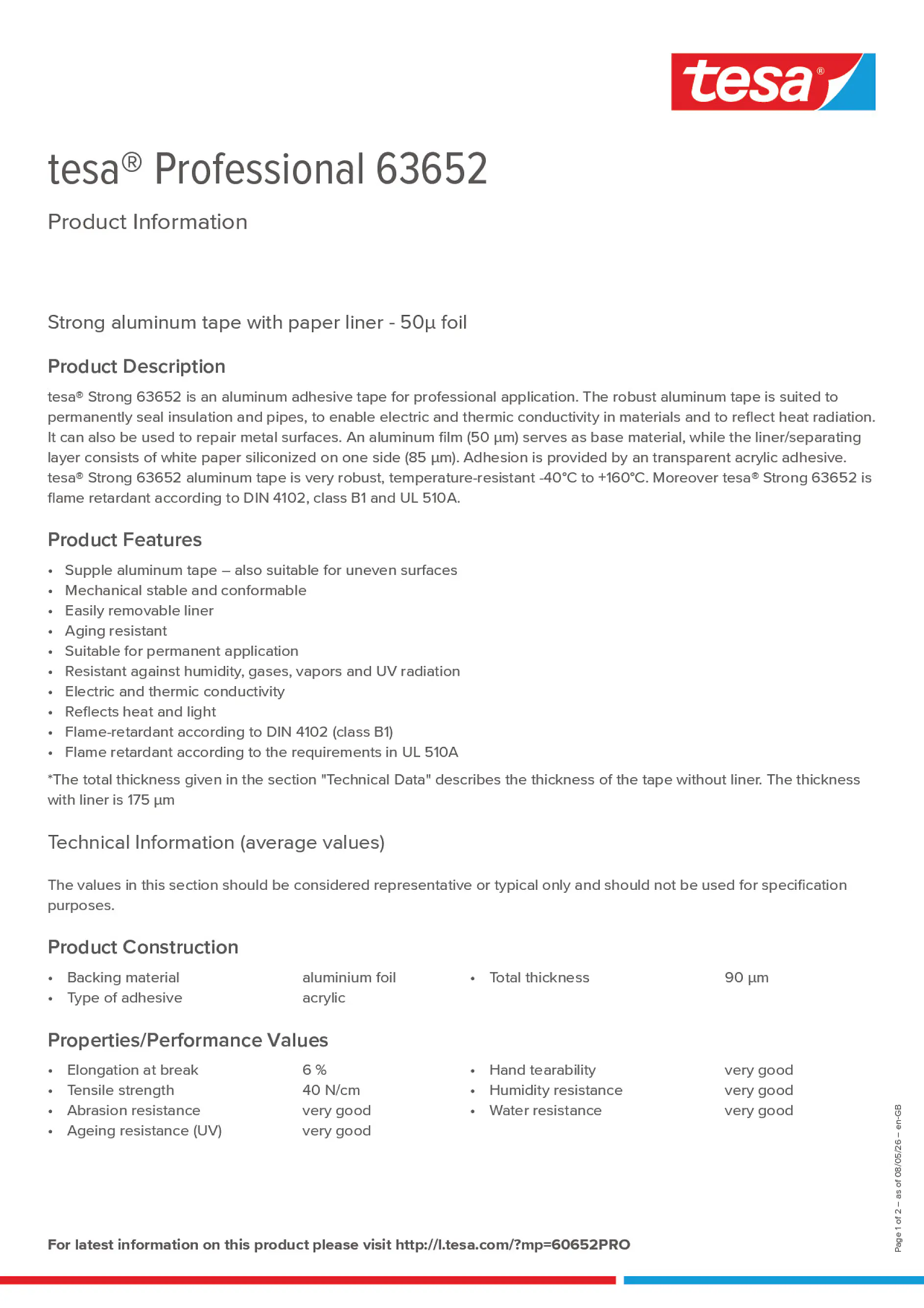 Product information_tesa® Professional 63652_en-GB