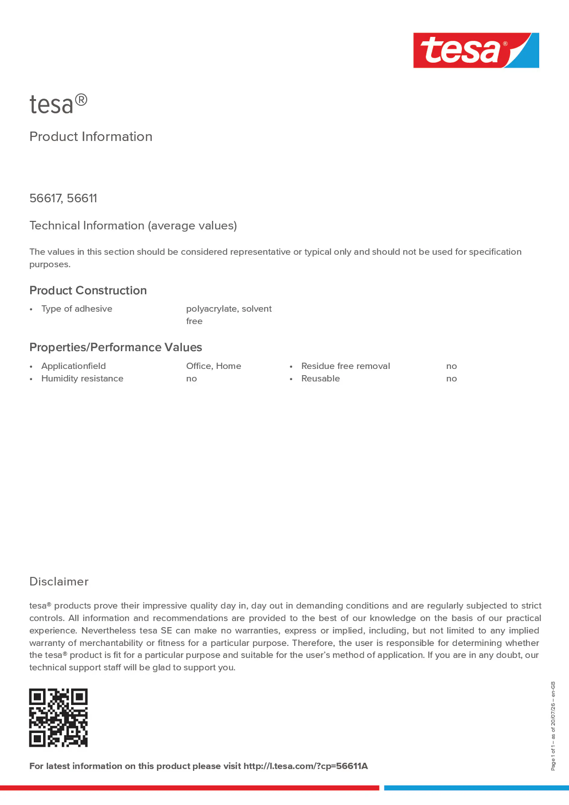 Product information_tesa® 56611A_en-GB