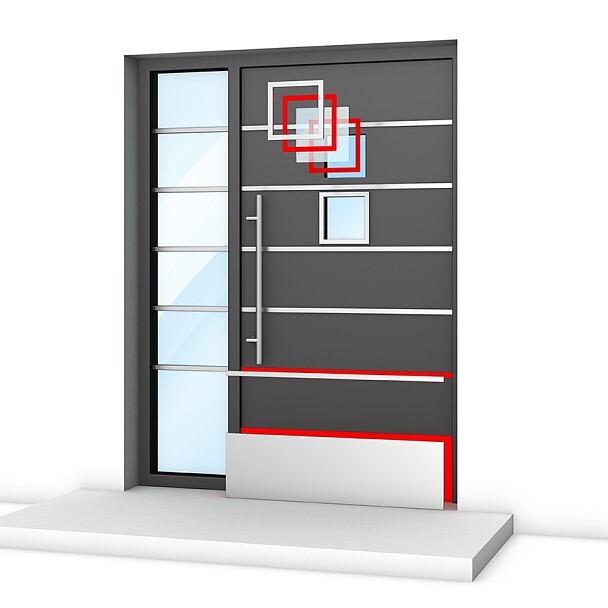 Intelligent adhesive tape solutions for entrance doors tesa