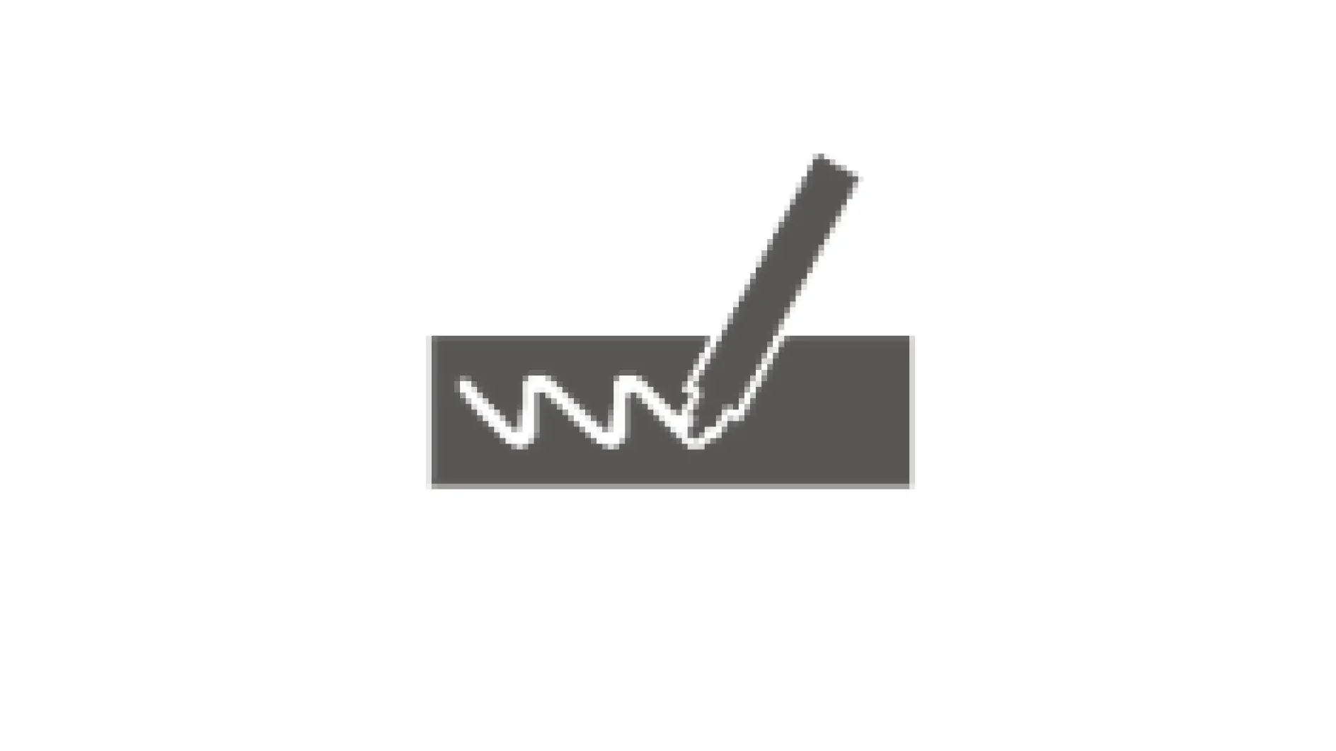 Icon of a pencil drawing a jagged line on a gray surface, indicating writing or signing. (This text has been generated by AI)