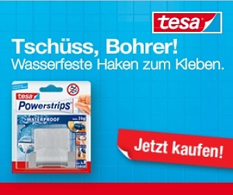 tesa Powerstrips campaign. Example of online advertising.