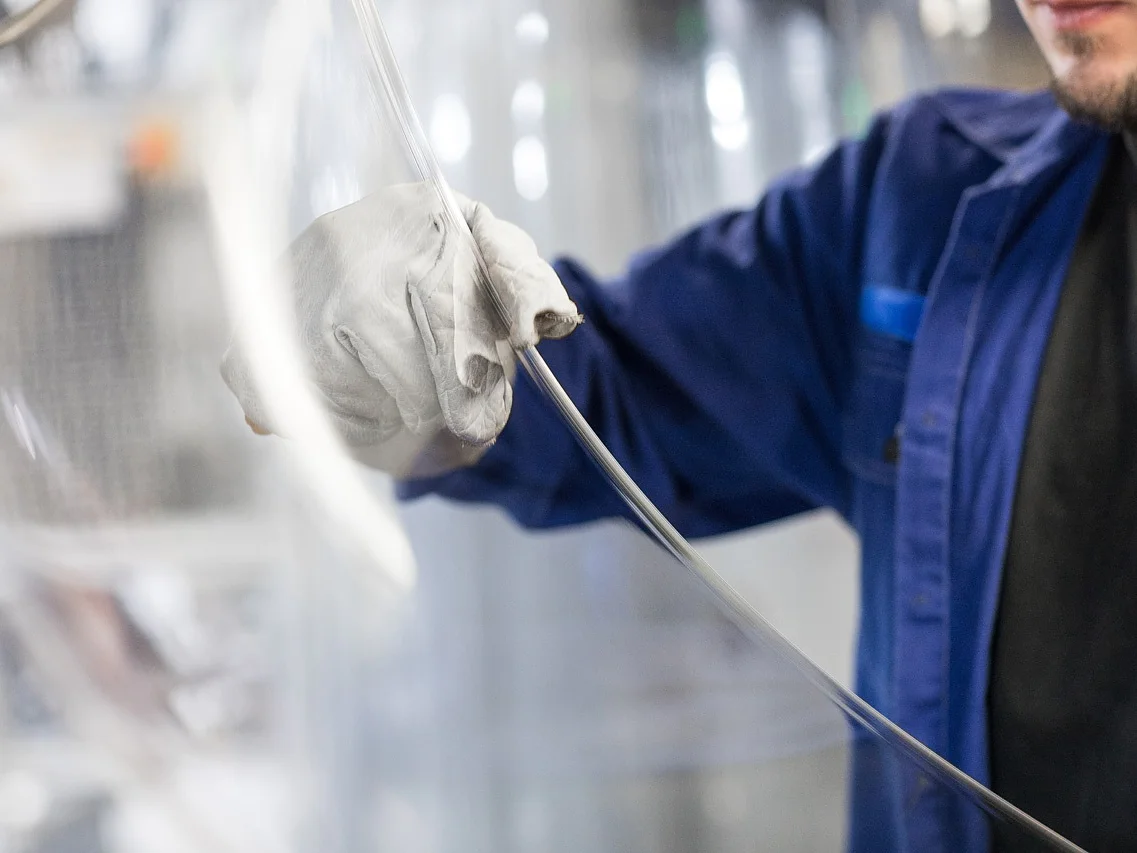 Production of ultra-thin glass in Germany