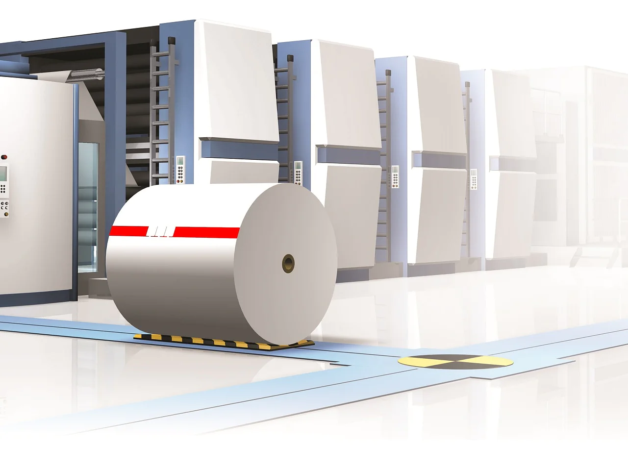 Prepared Splice for Offset Printing