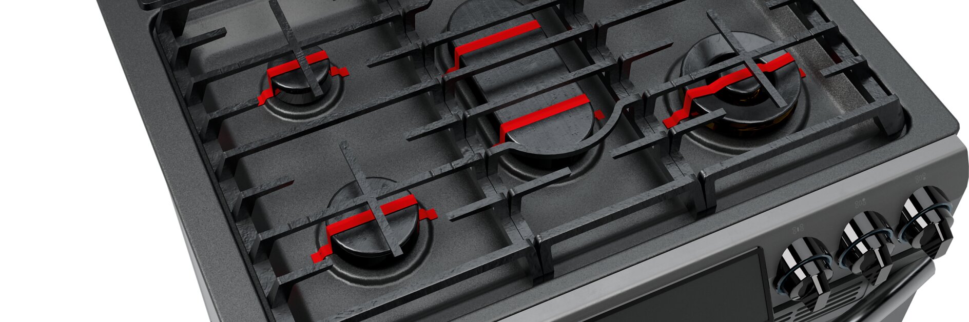 Appliances cooktop strapping transport securing illustration Appliances cooktop strapping transport securing illustration