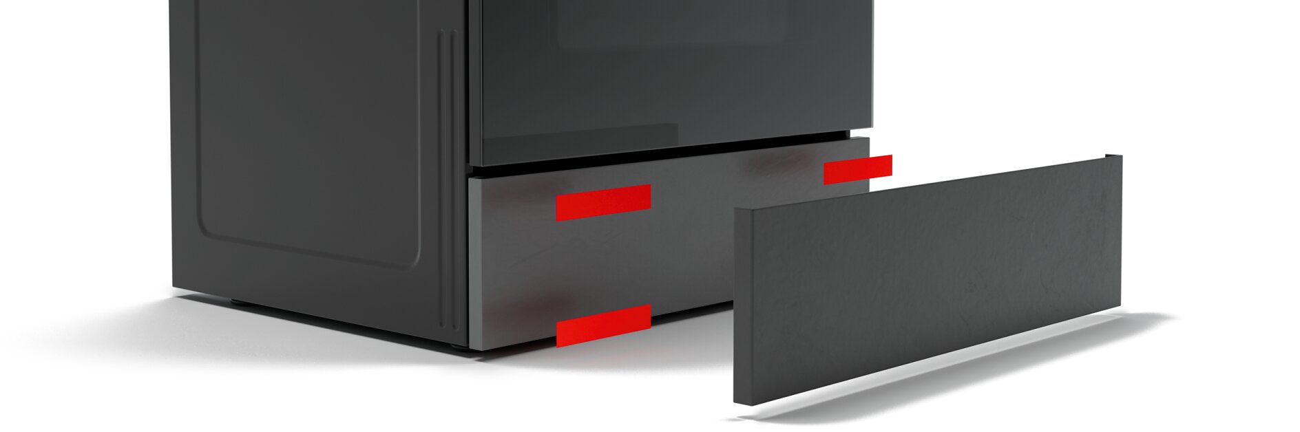 Appliances oven design panel mounting illustration Appliances oven design panel mounting illustration