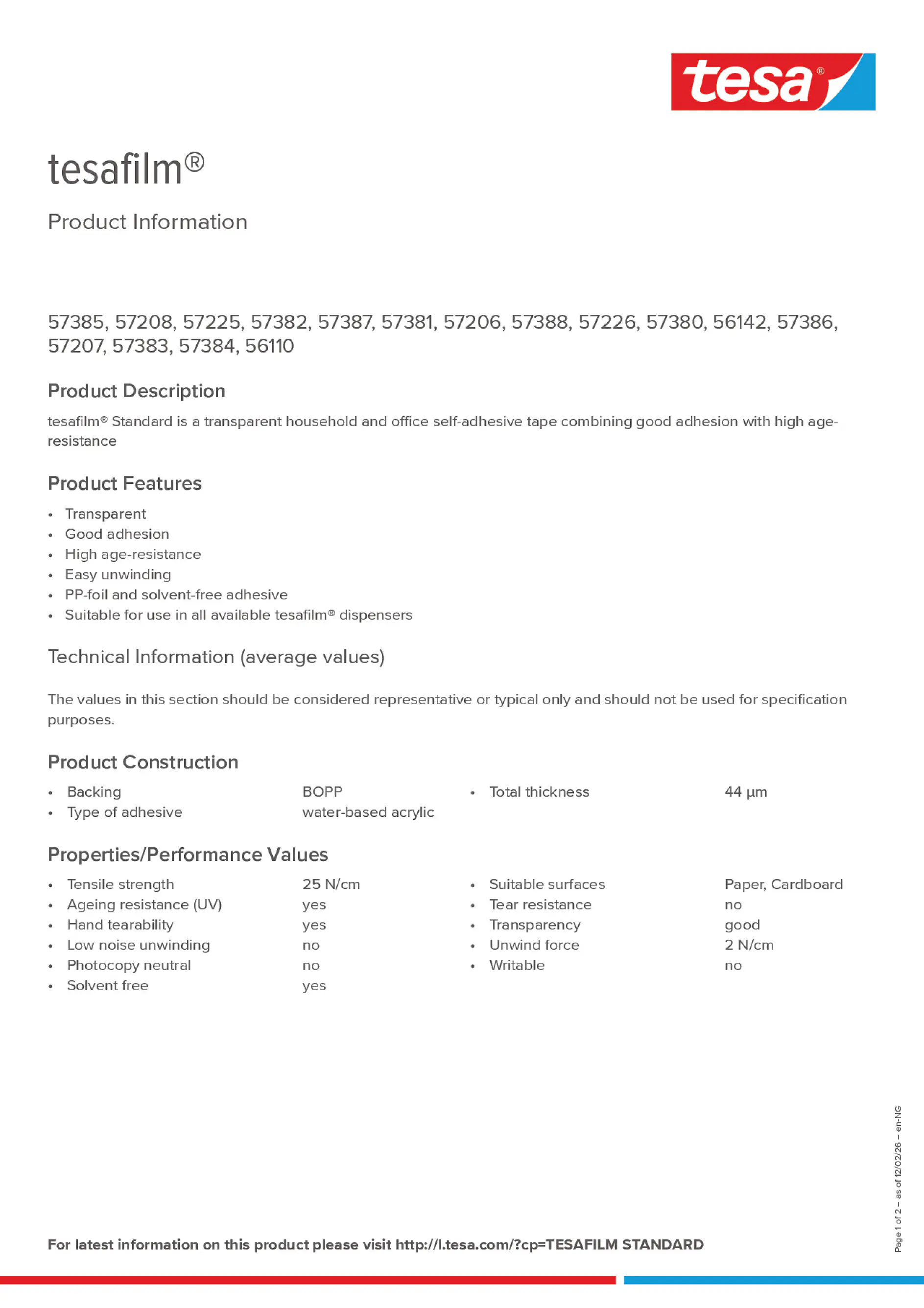 Product information_tesafilm® 57226_en-MA_fr-MA