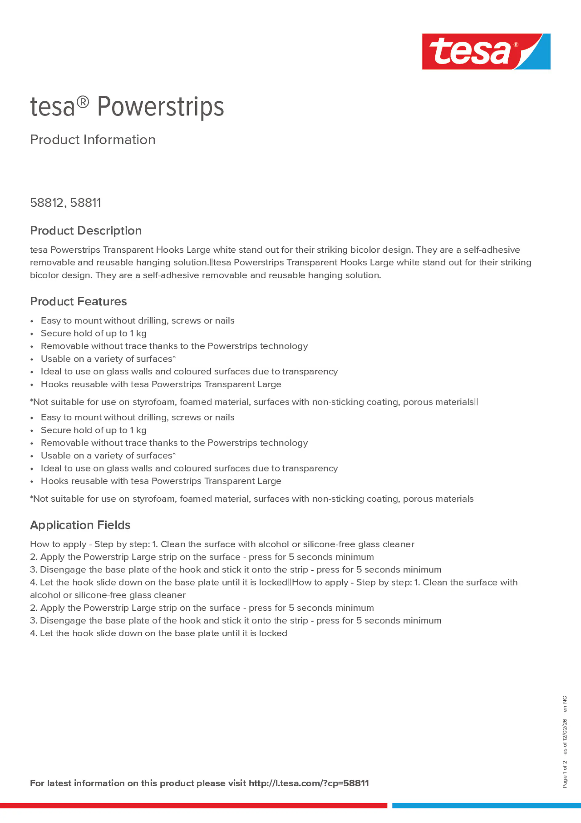 Product information_tesa® Powerstrips 58811_en-MA_fr-MA