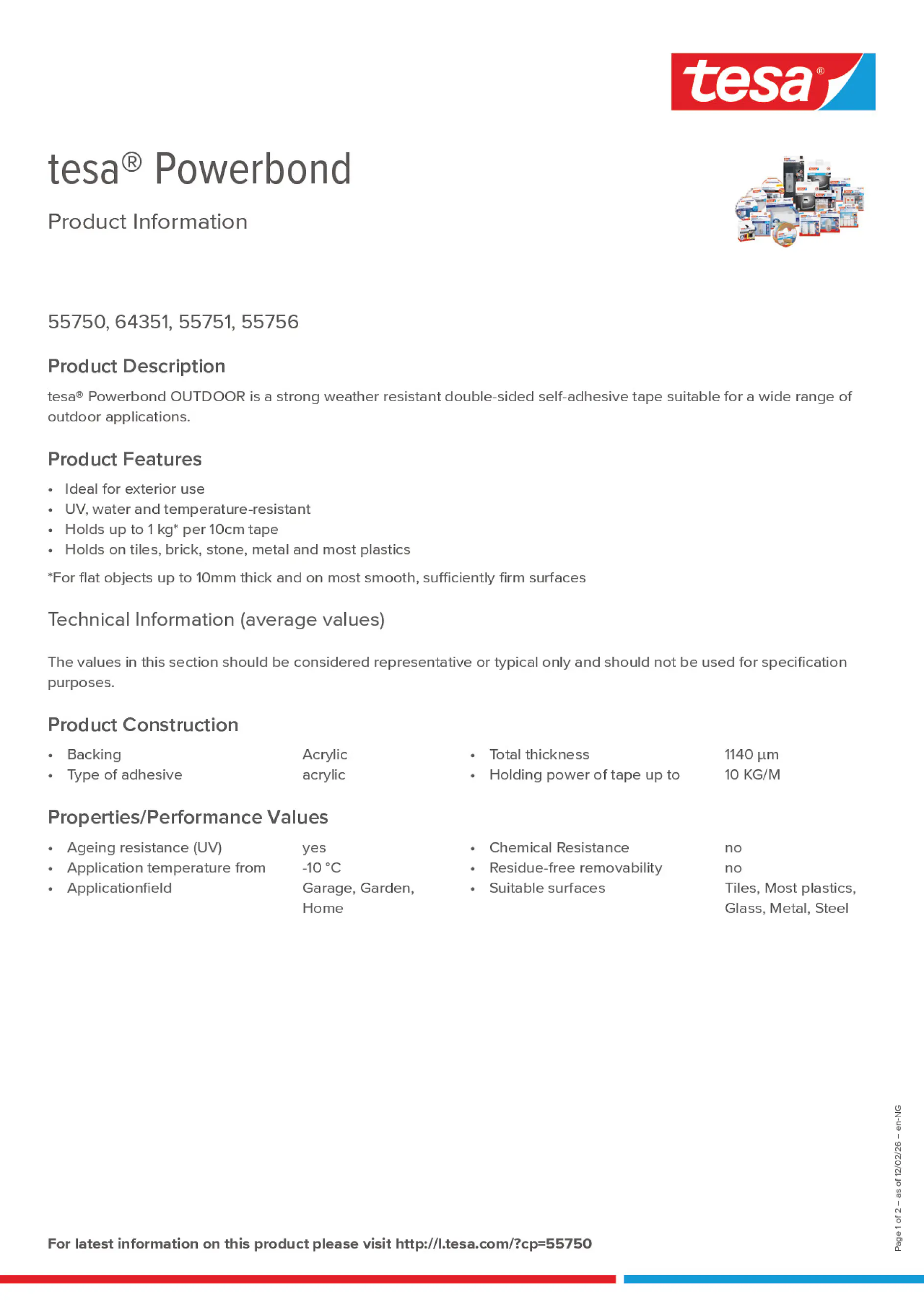 Product information_tesa® Powerbond 55751_en-MA_fr-MA