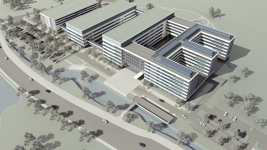 New tesa Headquarters Planned Technical illustration of the new tesa Campus