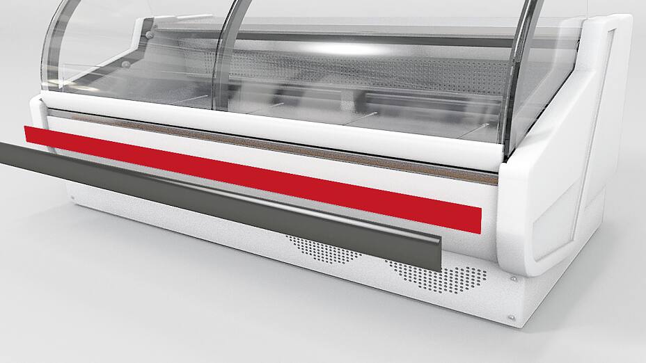 Bumper rails are mounted onto the metal housing of an appliance by using adhesive tape.