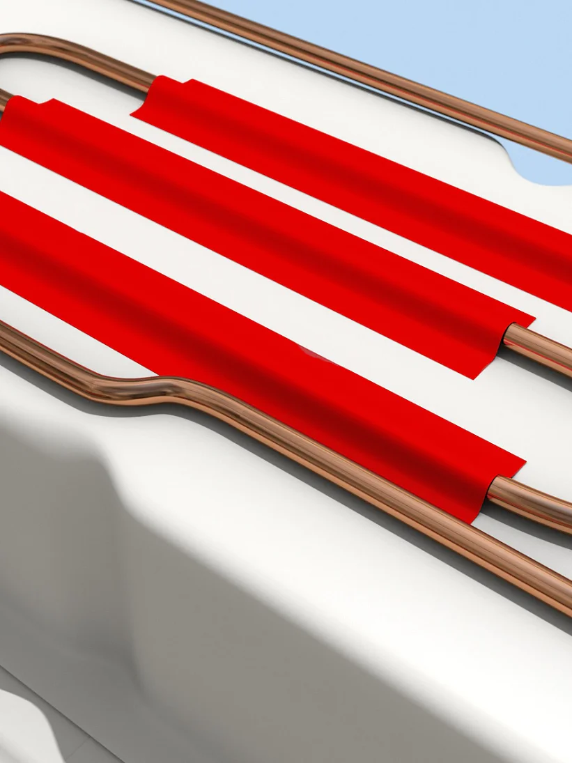 Refrigerator and freezer coils are attached as closely and tightly as possible