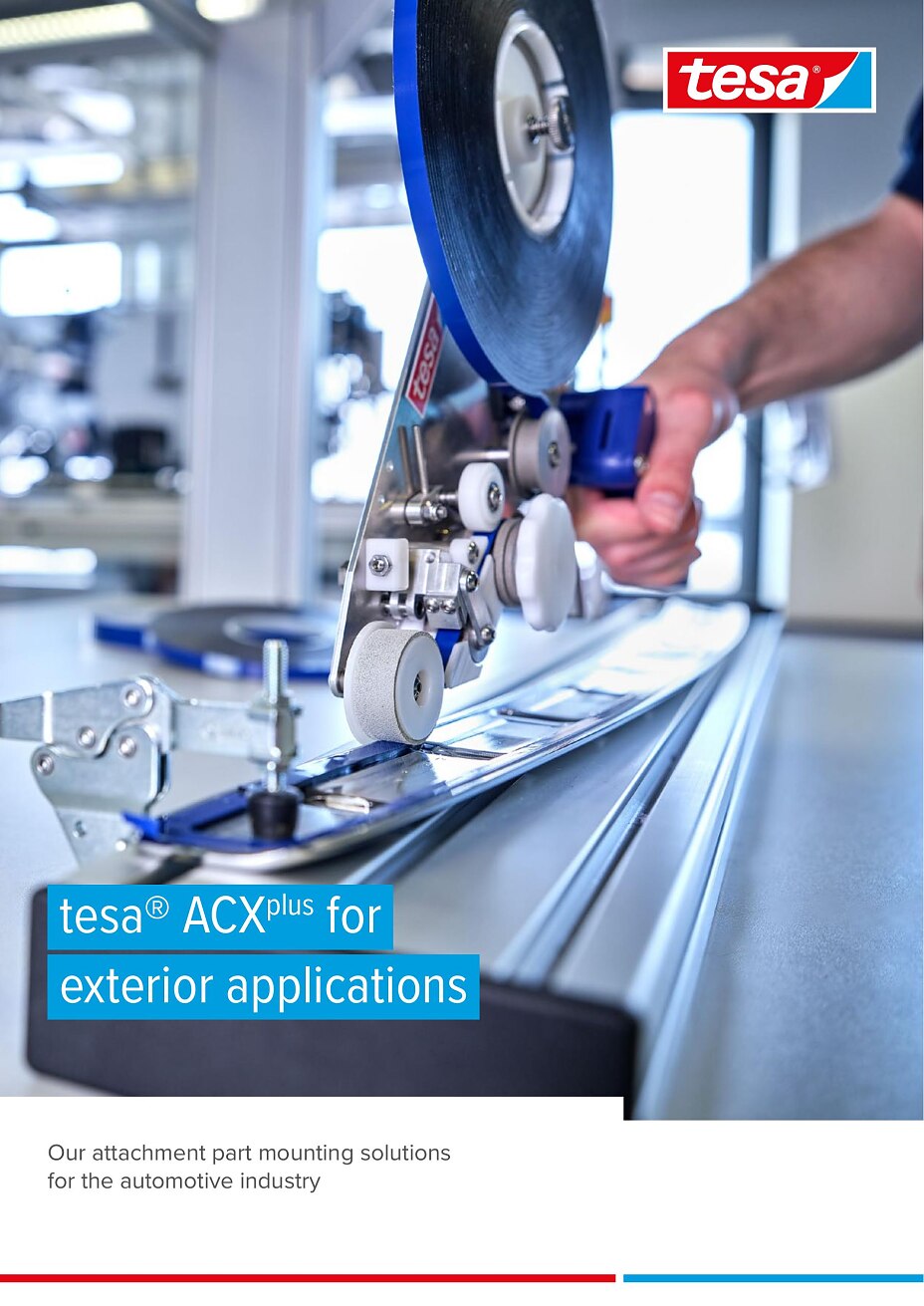 tesa® ACXplus for Attachment Part Mounting Folder – Automotive Industry